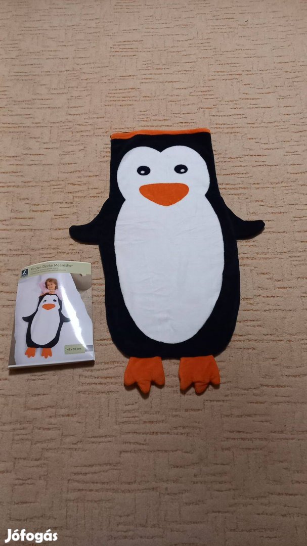 Gyerek pingvin mintás hálózsák