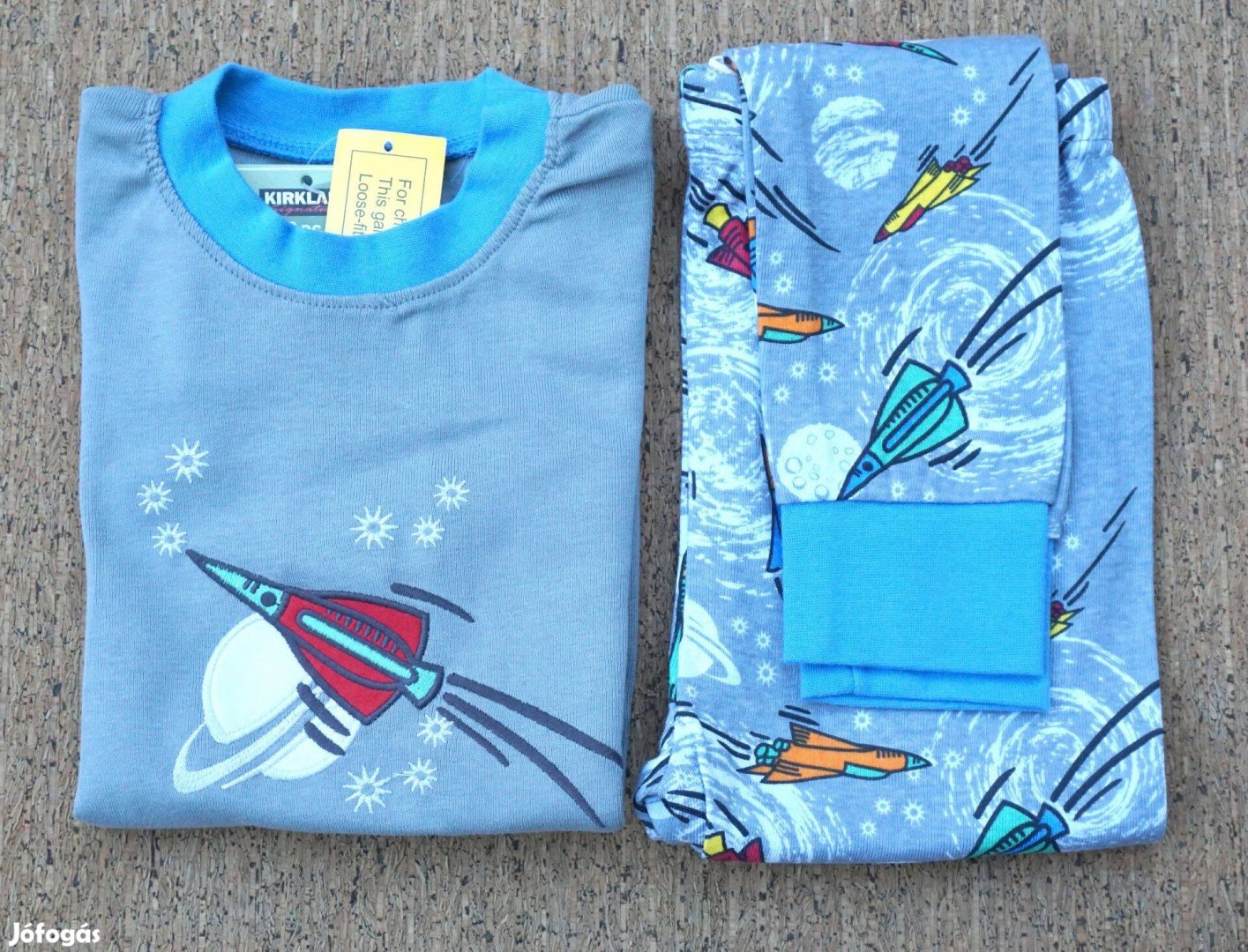 Gyerek pizsama pamut, 2 részes Méret 130-140 10 éves