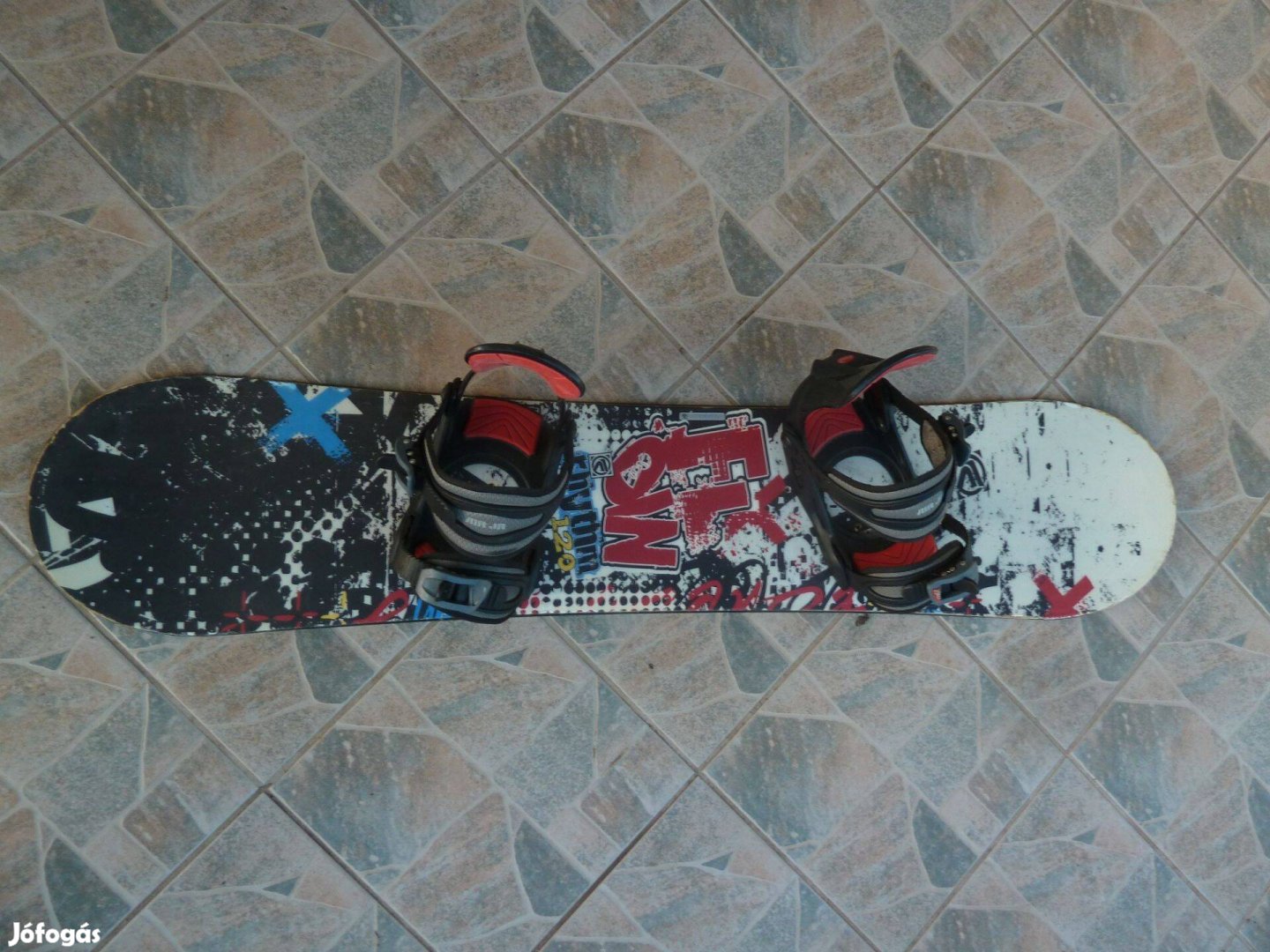 Gyerek snowboard Flow Rythm Rocker hybrid 120cm, kötéssel vaxolva,élez