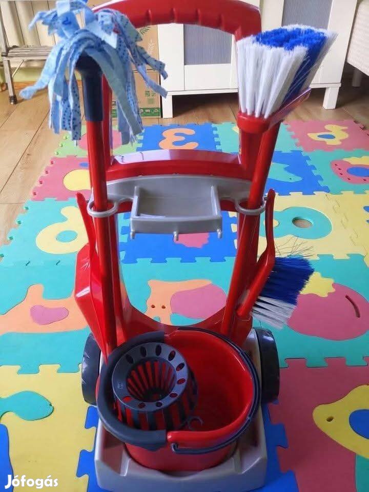 Gyerek takarító szett, játék vasaló és mikró
