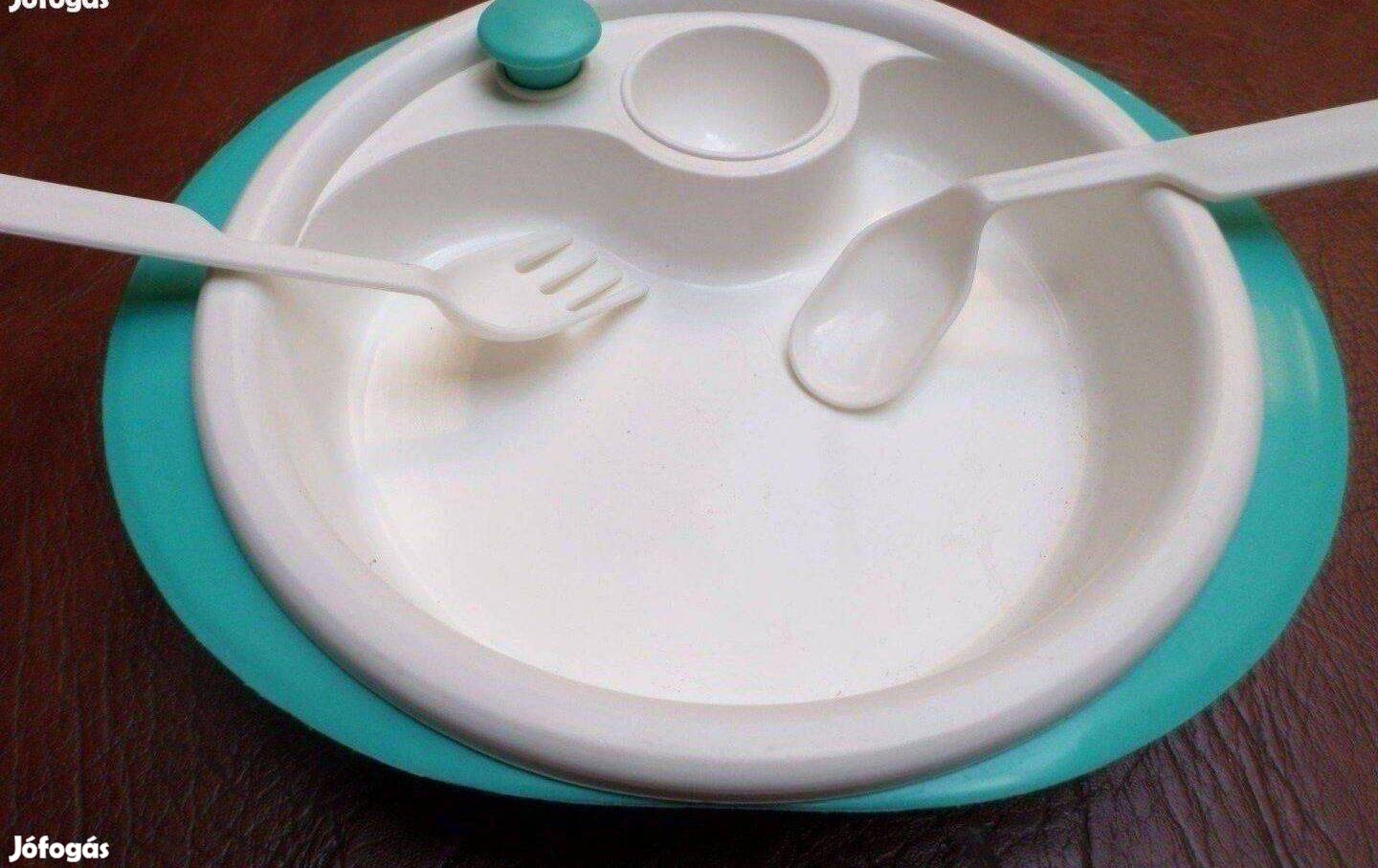 Gyerek tányér baba étkészlet