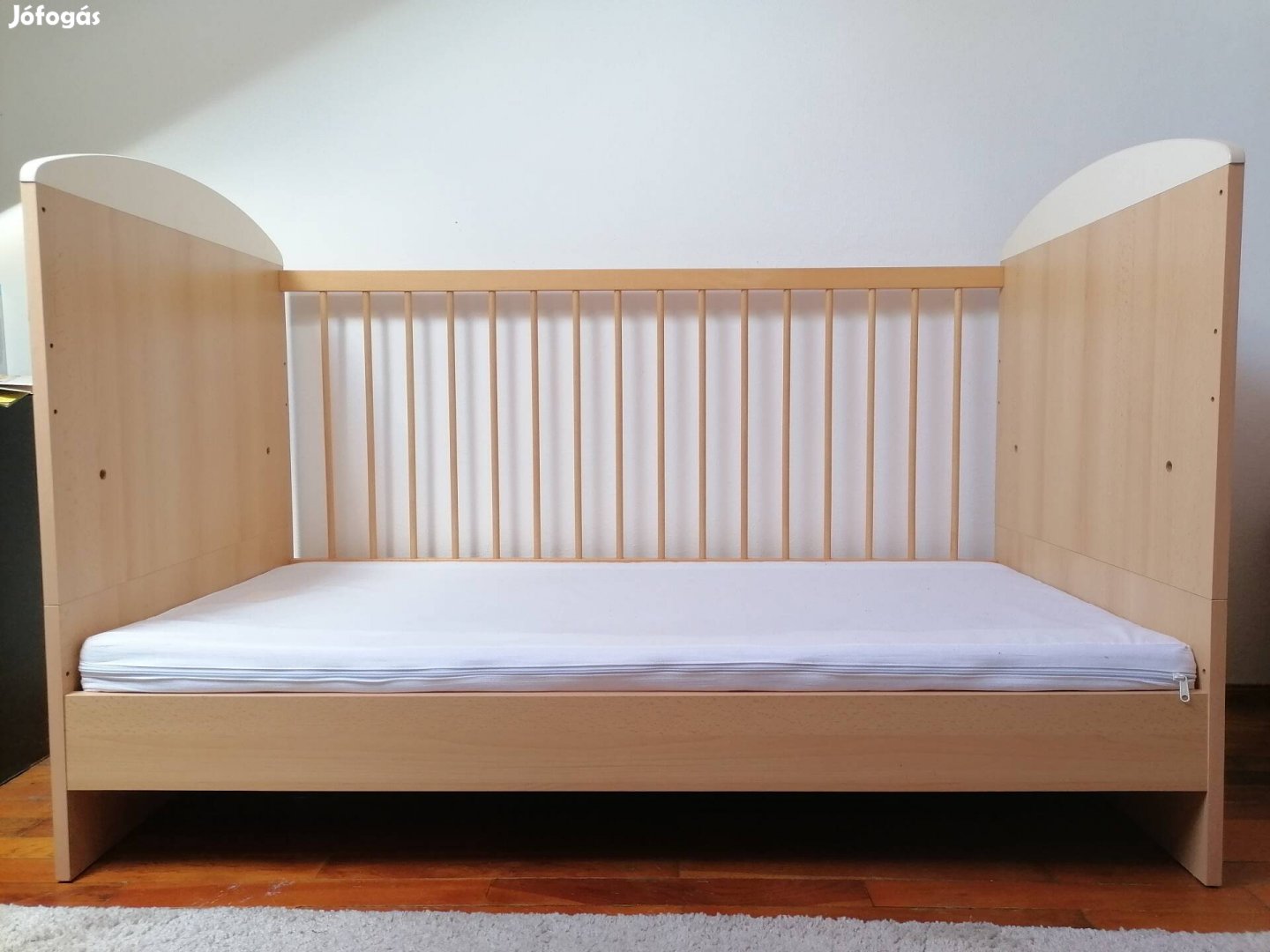 Gyerekágy kókuszrost matraccal, 144 cm