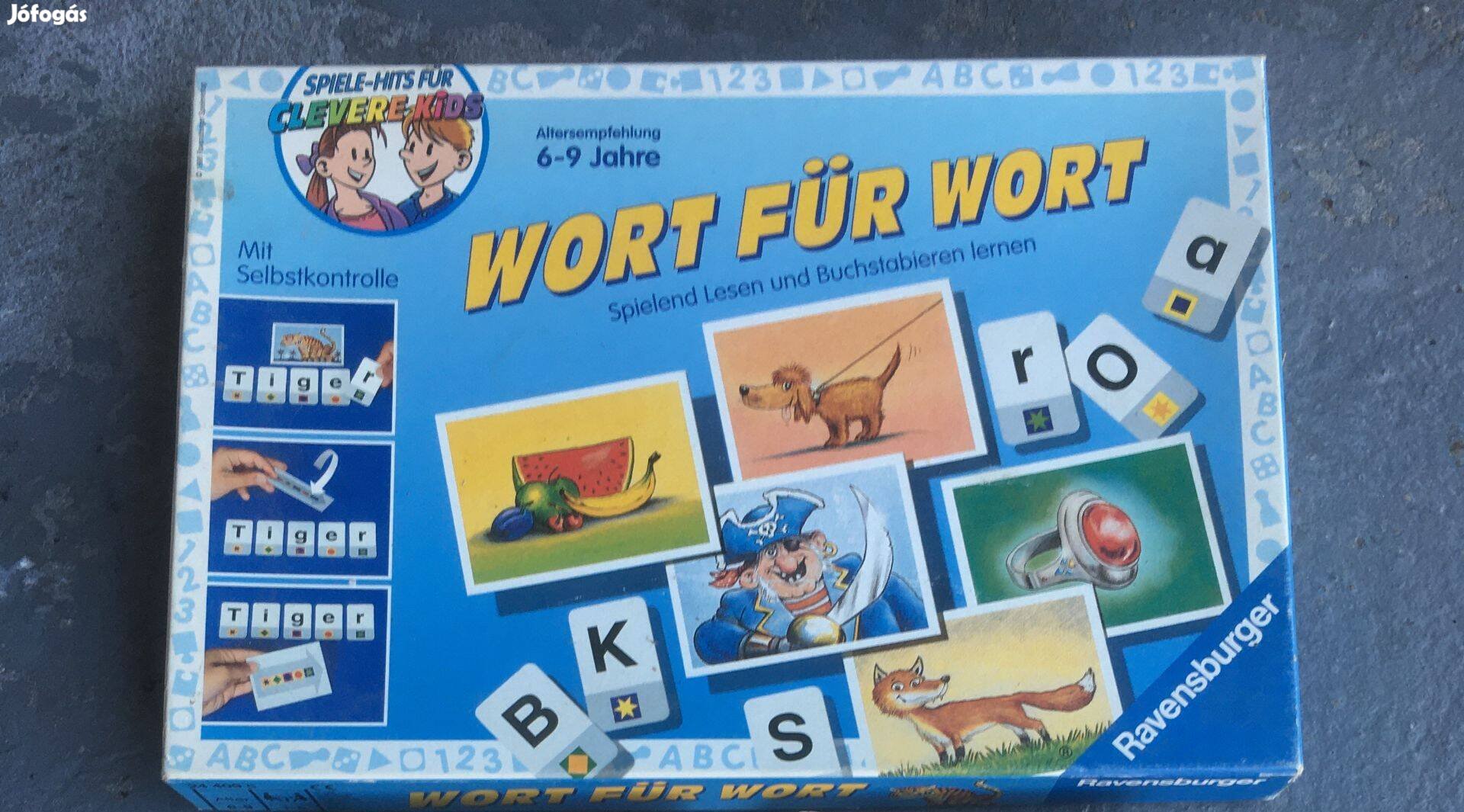 Gyerekjáték dominó német nyelvű szókirakó