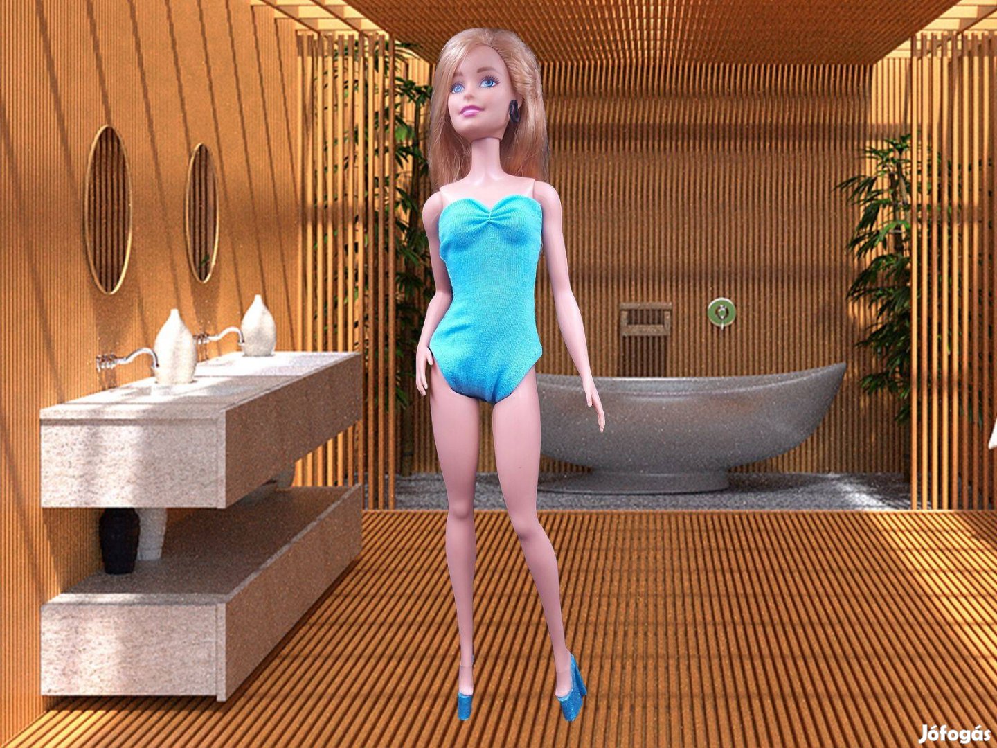Gyereknap Kék body barbie babákhoz, új, GLS 1290 Ft