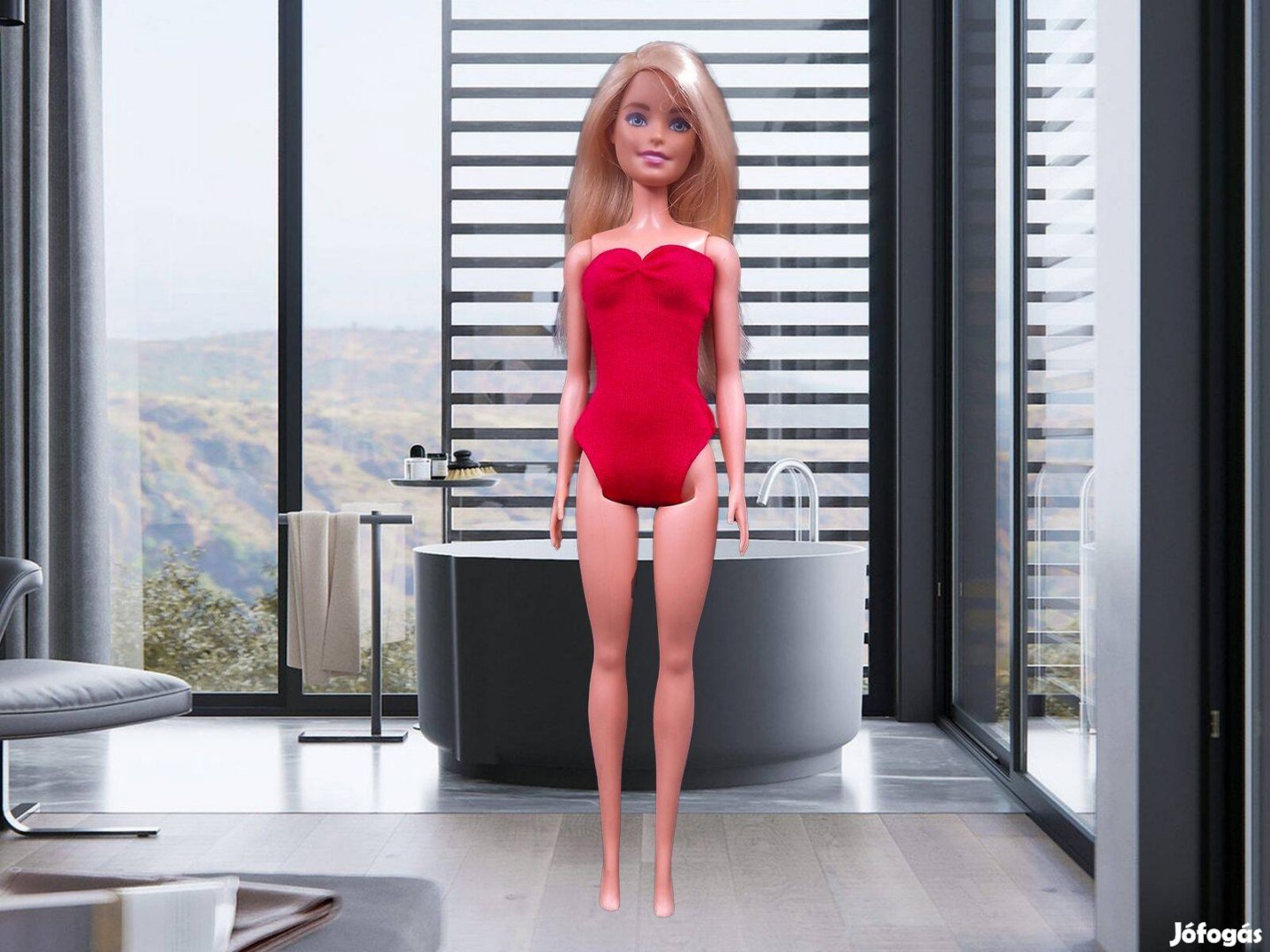 Gyereknap Piros body barbie babákhoz, új, GLS 1290 Ft