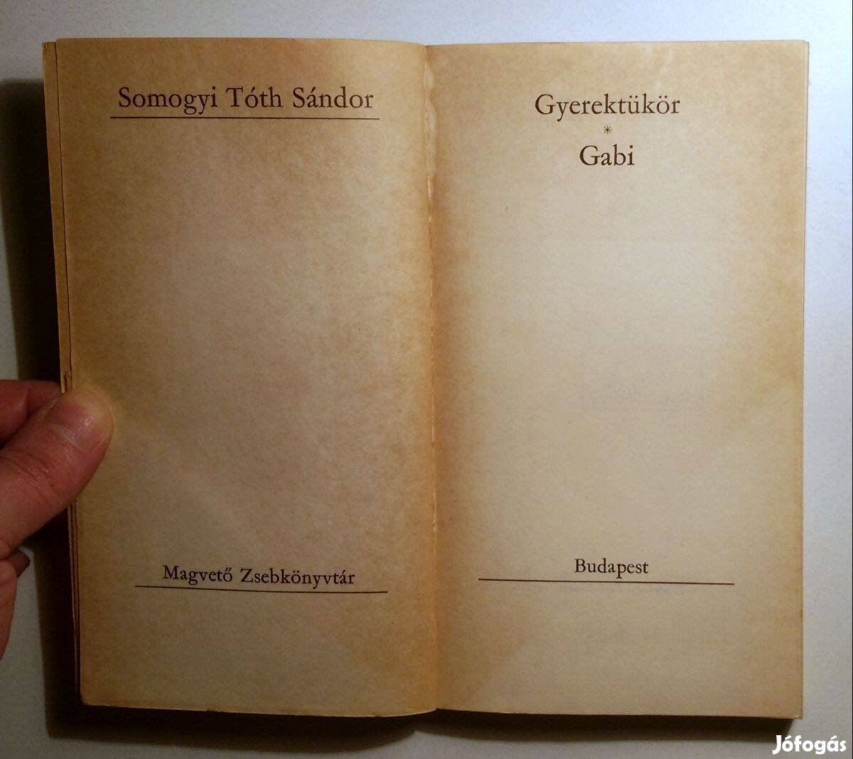 Gyerektükör/Gabi (Somogyi Tóth Sándor) 1972 (8kép+tartalom)