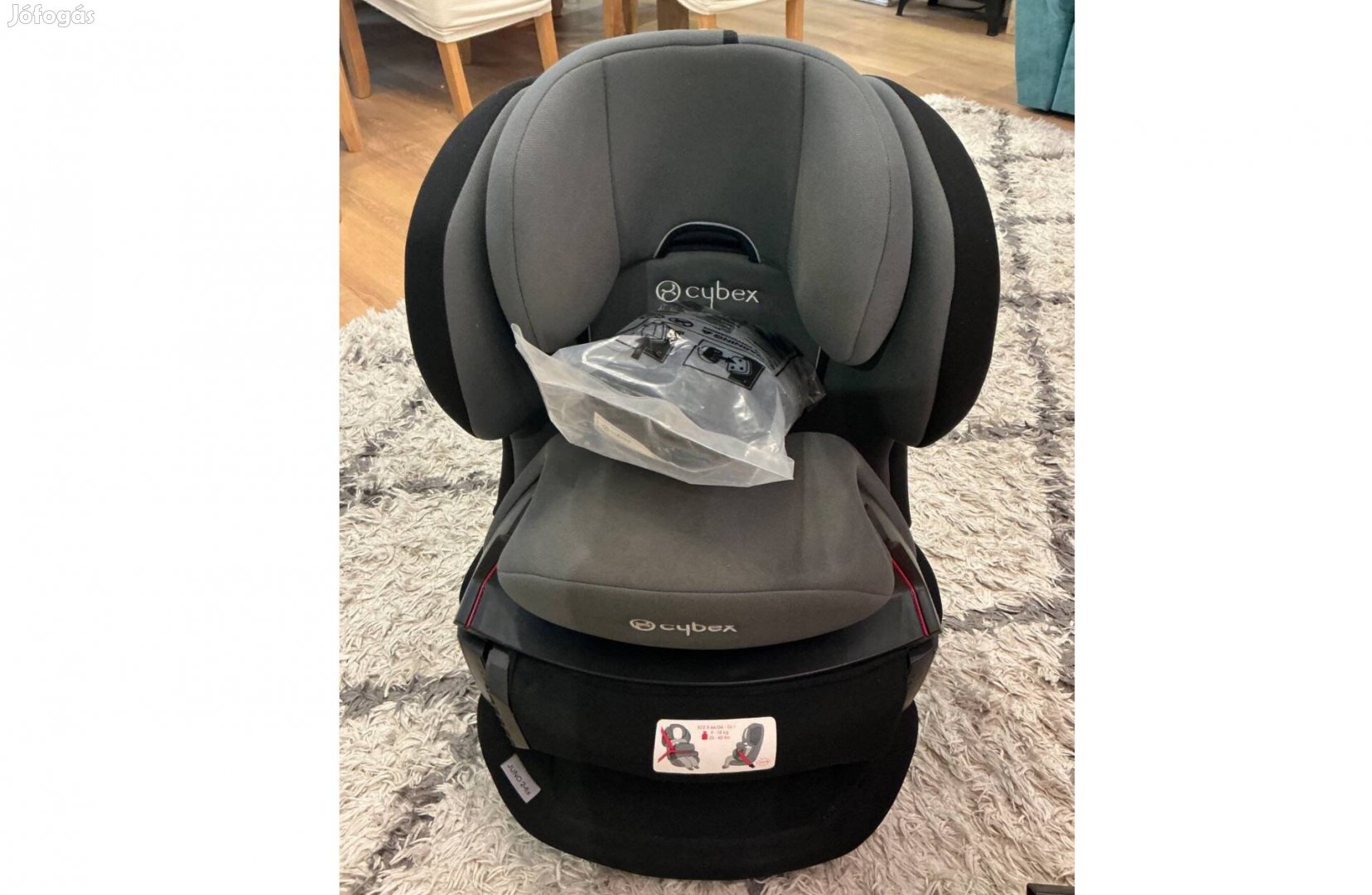 Gyerekülés 9-18 kg -Cybex Juno 2-Fix Silver Gray Rabbit