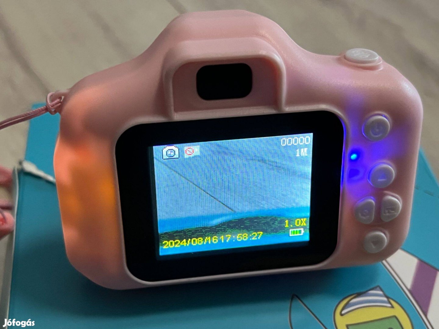 Gyermek digitális fényképezőgép kids camera játokokkal pink - Féláron!