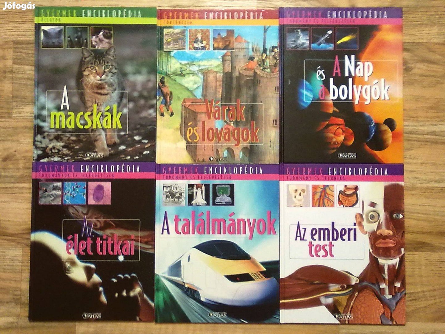 Gyermek enciklopédia könyvcsomag a 6 db könyv csak 3000 Ft