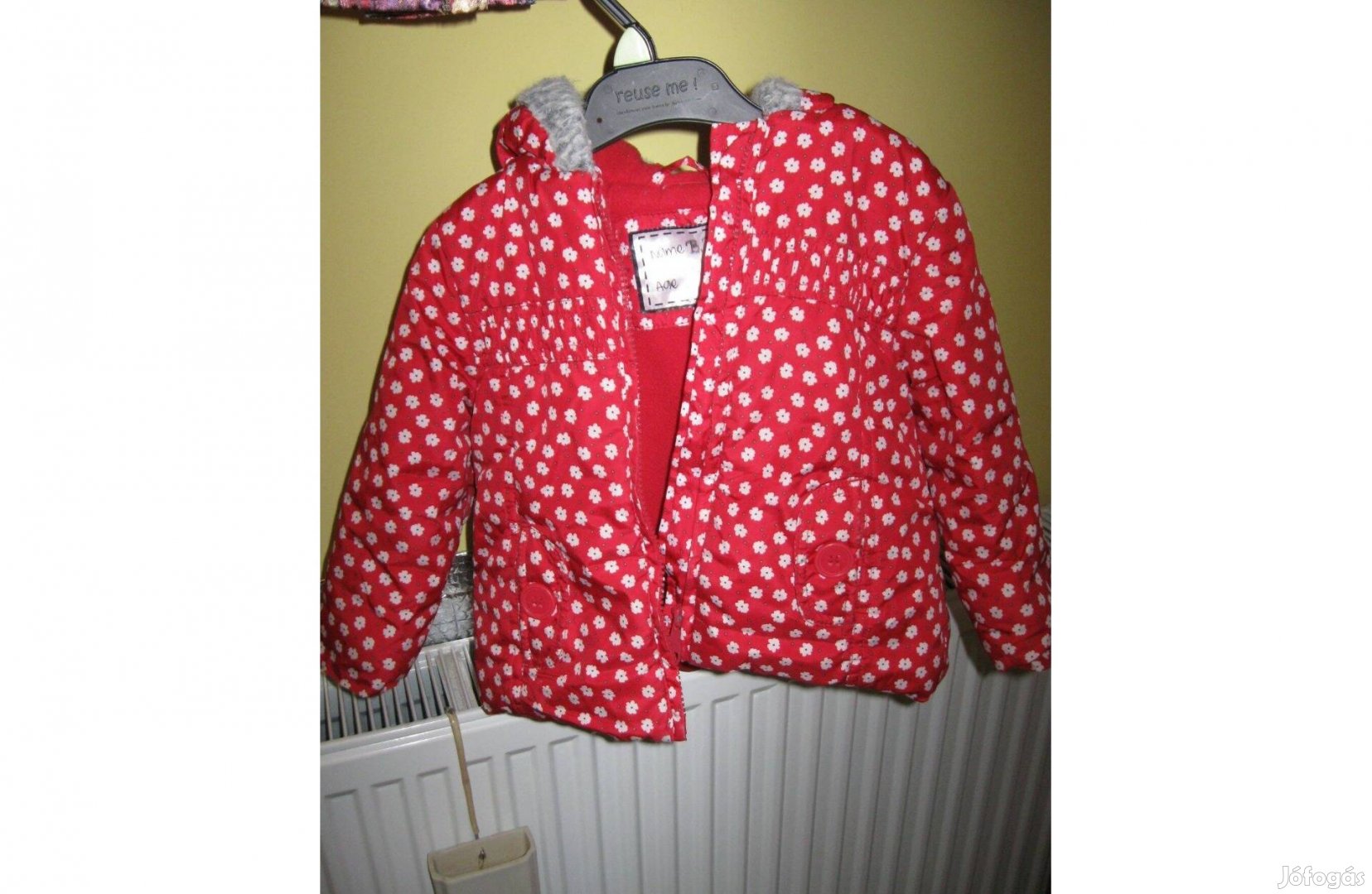 Gyermek kabát 92-es virágos