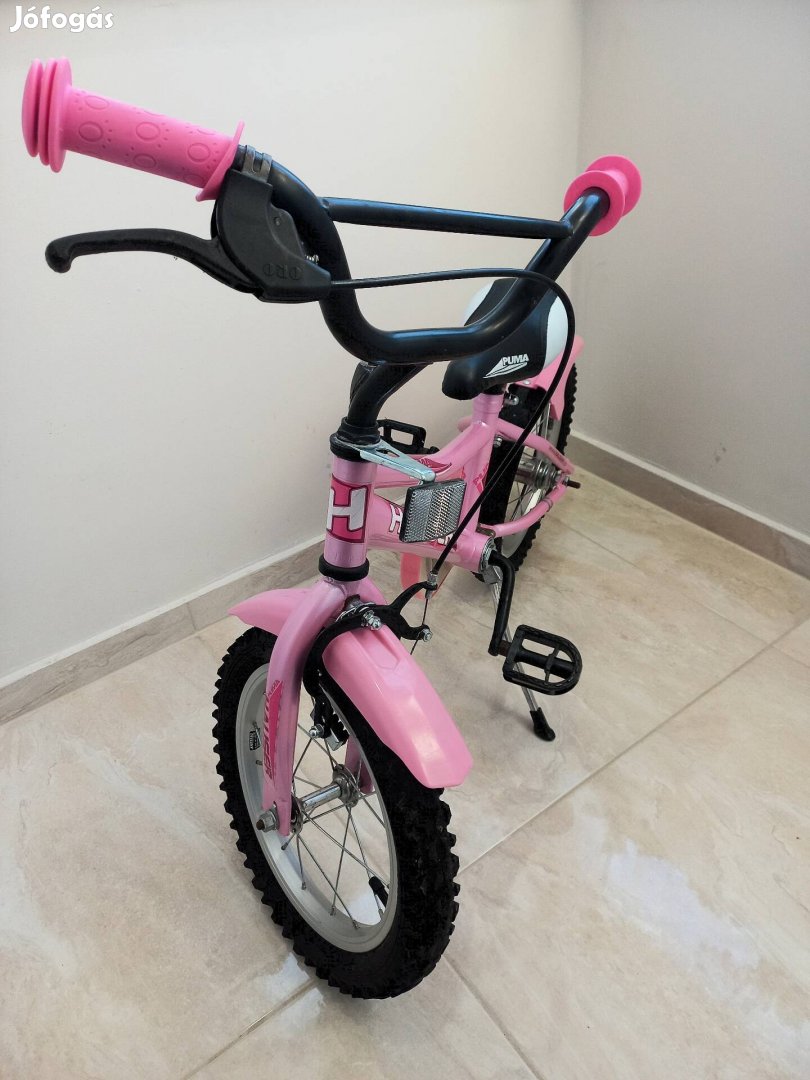 Gyermek kerékpár. Hauser Puma 12"-es, világos rózsaszín