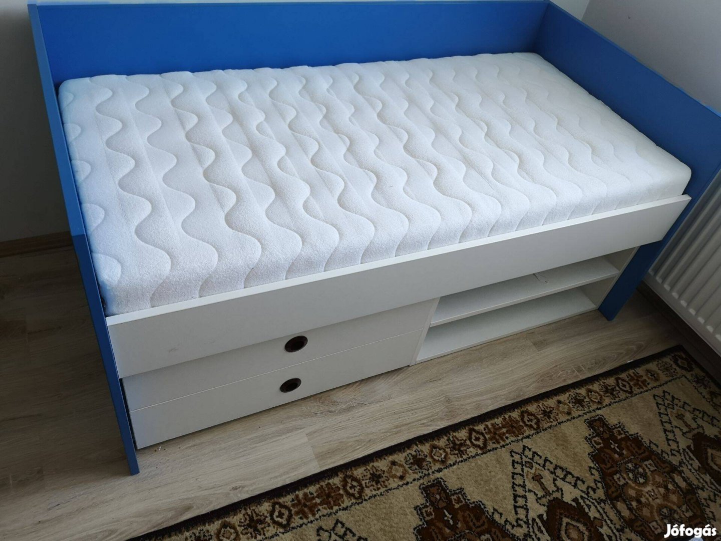 Gyermekágy kombilatex habmatraccal, fiókokkal, ágyráccsal, gyerekágy
