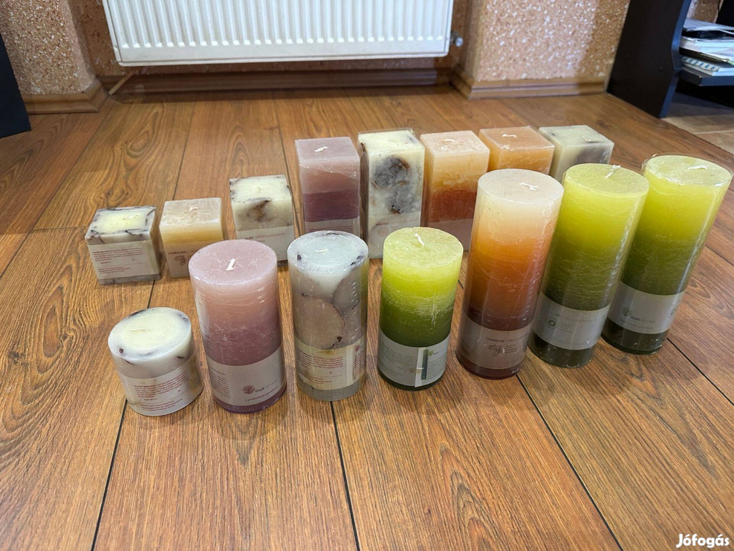 Gyertya díszgyertya 15db különböző méretek. A legolcsóbb!