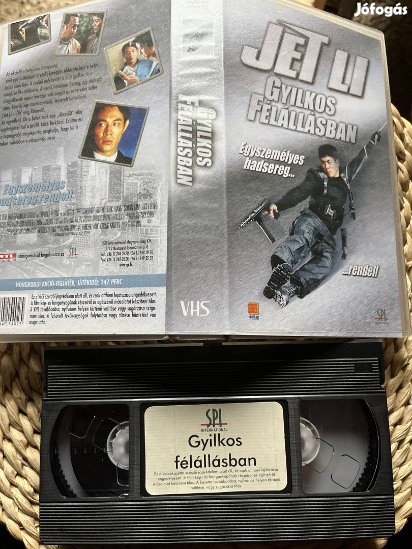 Gyilkos félállásban vhs kazetta