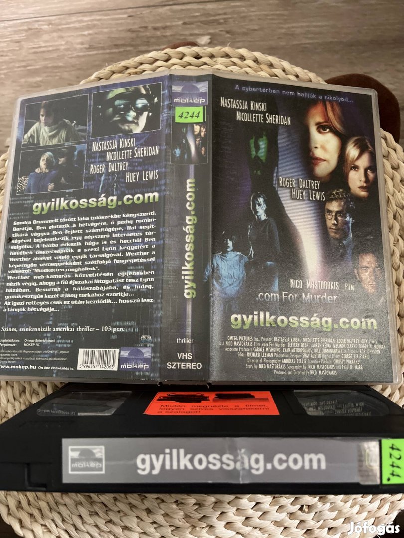 Gyilkosság.com vhs film