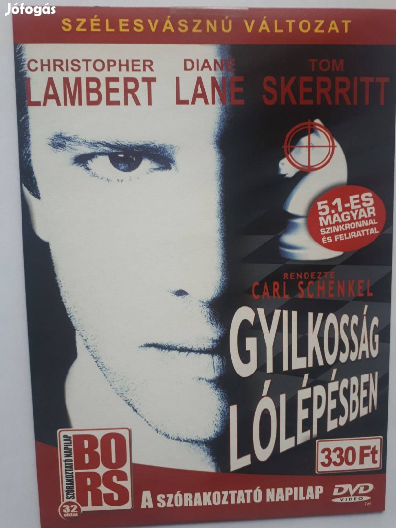 Gyilkosság lólépésben (Christopher Lambert, Diane Lane) papírtokos DVD