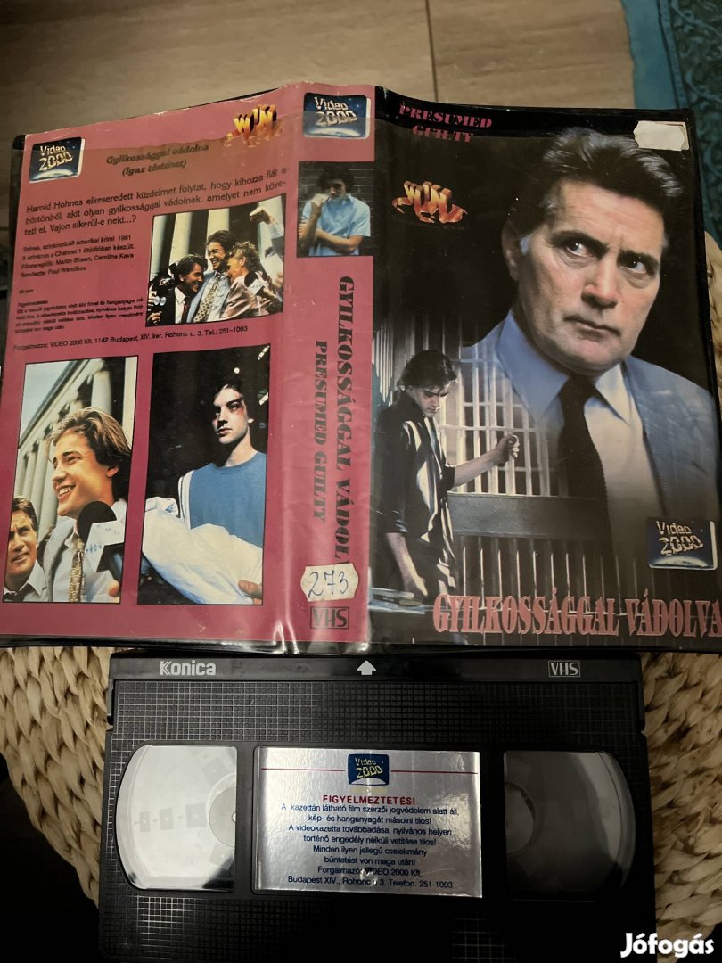 Gyilkossággal vádolva vhs film