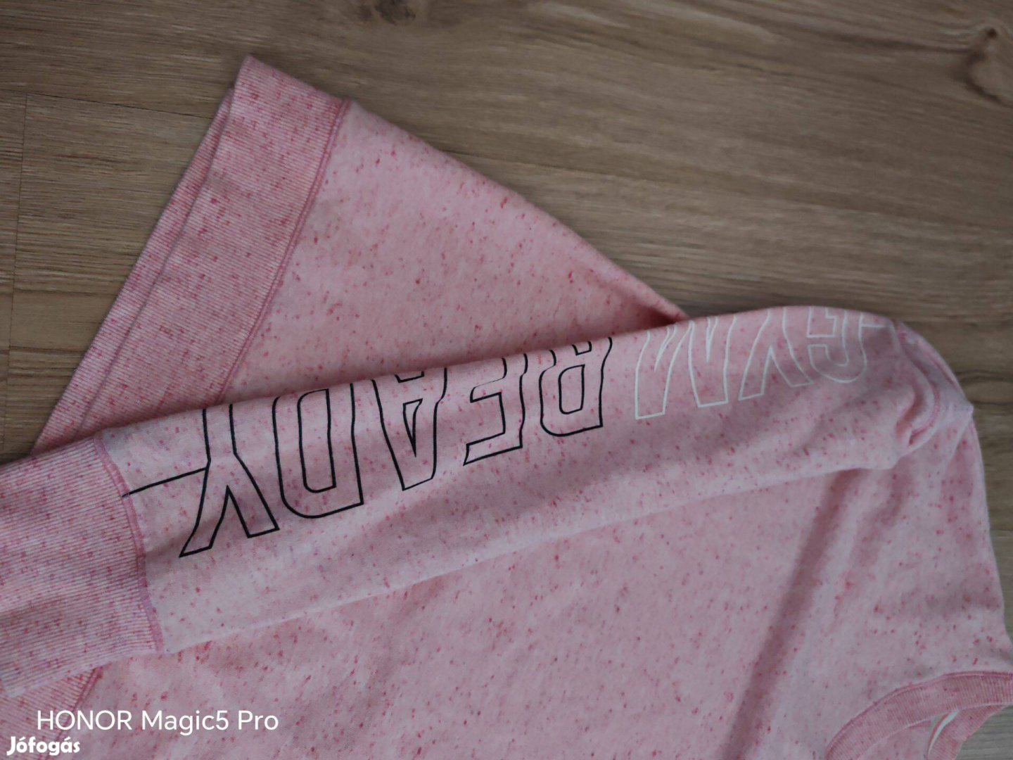Gym Ready pink sportos pamut női pulcsi S