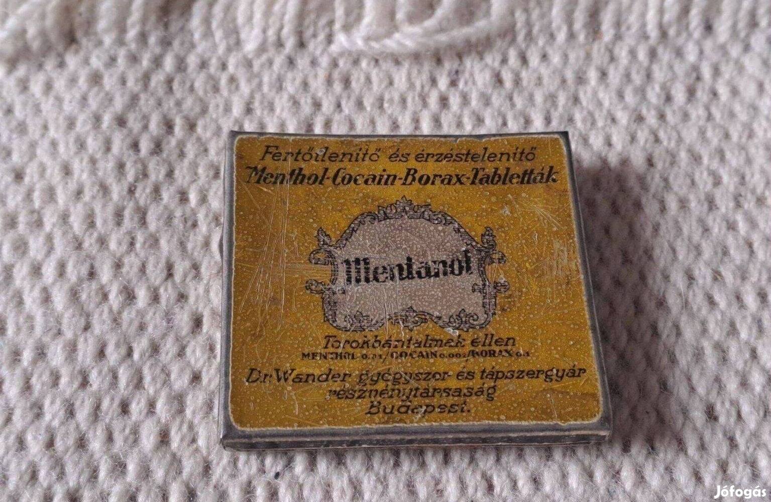 Gyógyszeres doboz Mentanol