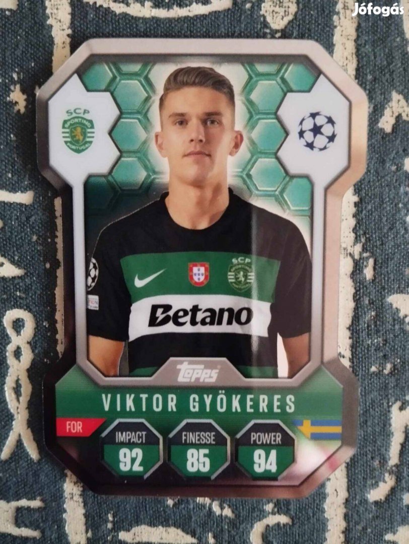 Gyökeres Viktor (Sporting) Shield Pajzs Bajnokok Ligája 2024/25 kártya