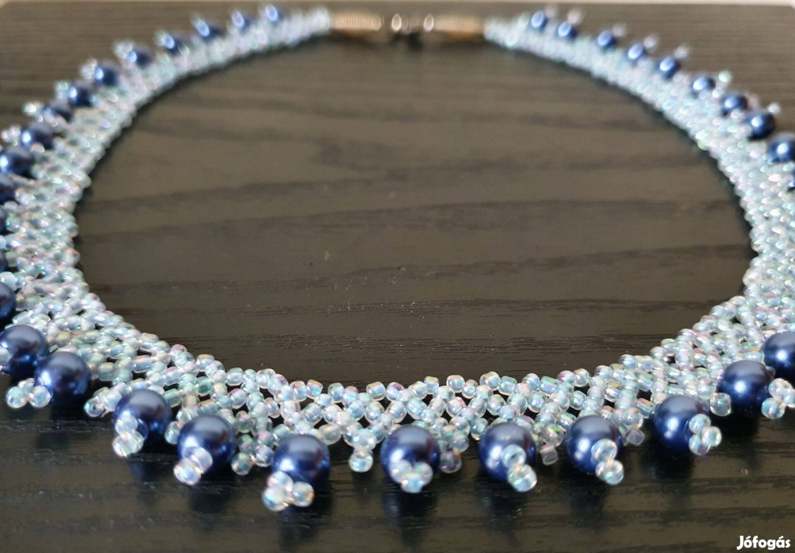 Gyöngyből fűzött nyaklánc gyöngy nyakék kézműves nyakláncok