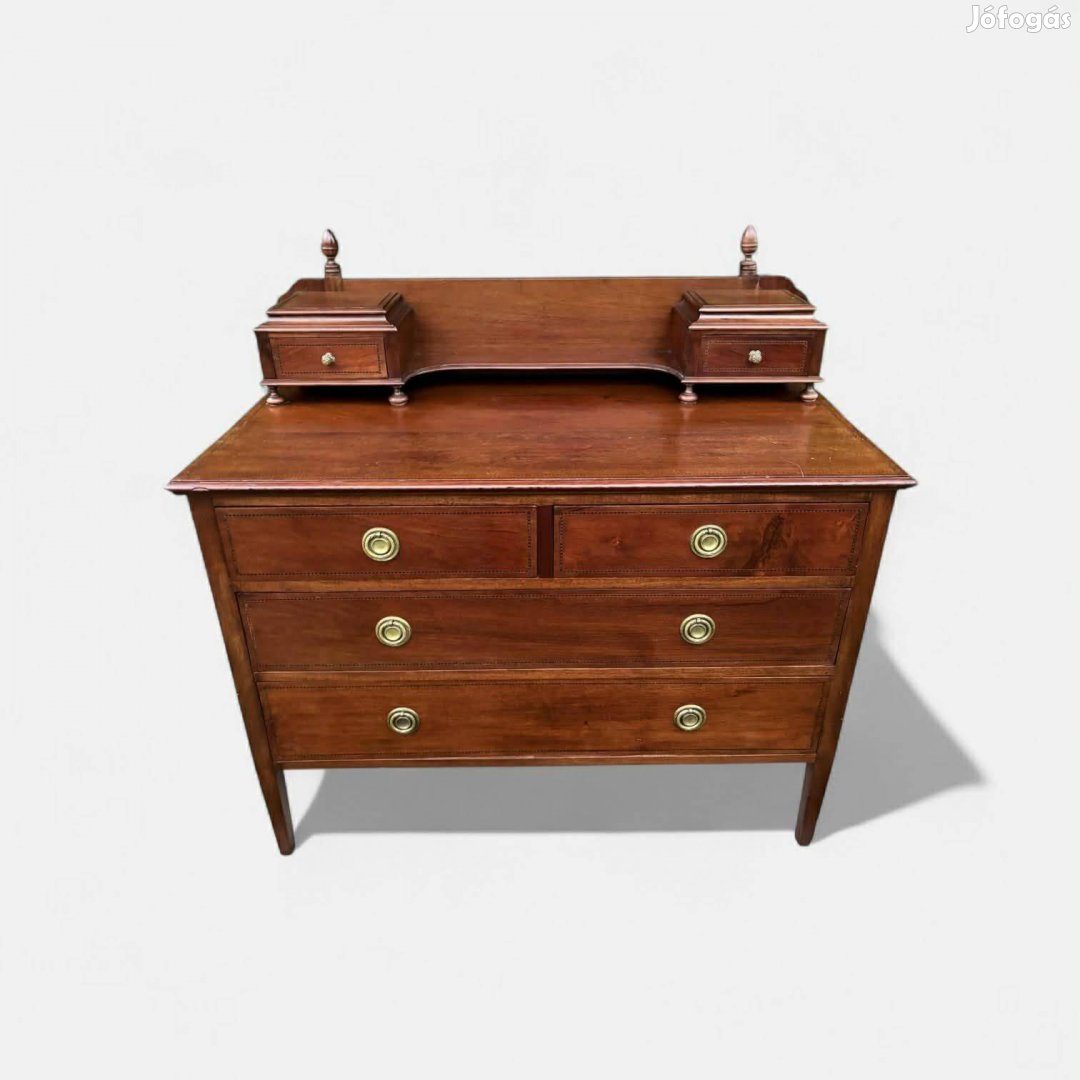 Gyönyörű Antik Copf mahagóni Író komód