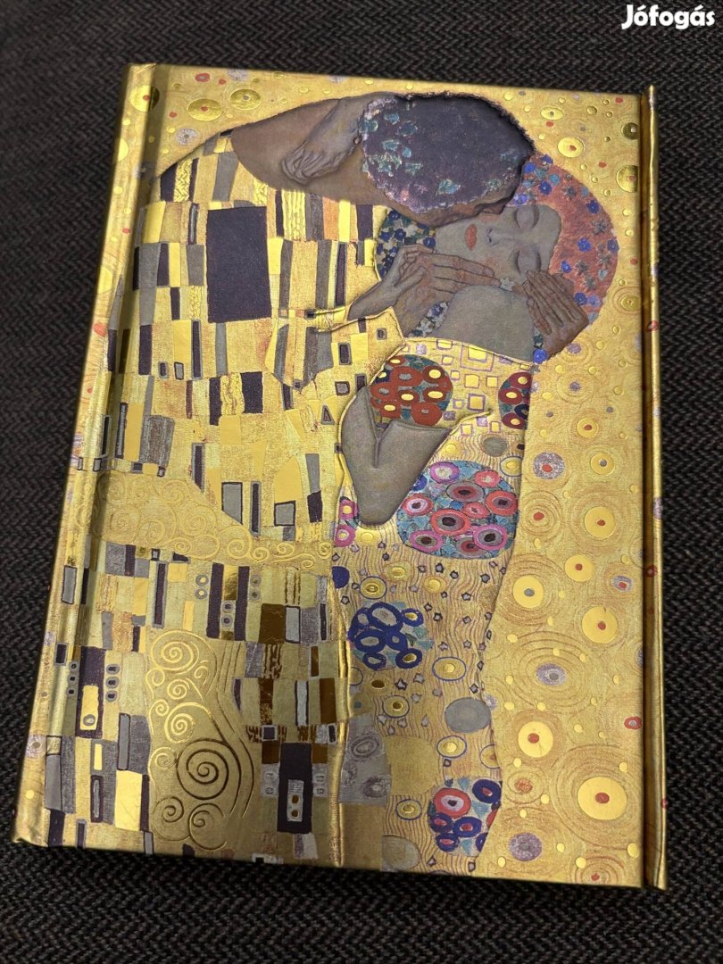 Gyönyörű Gustav Klimt A csók A6 jegyzetfüzet notebook butikkönyv