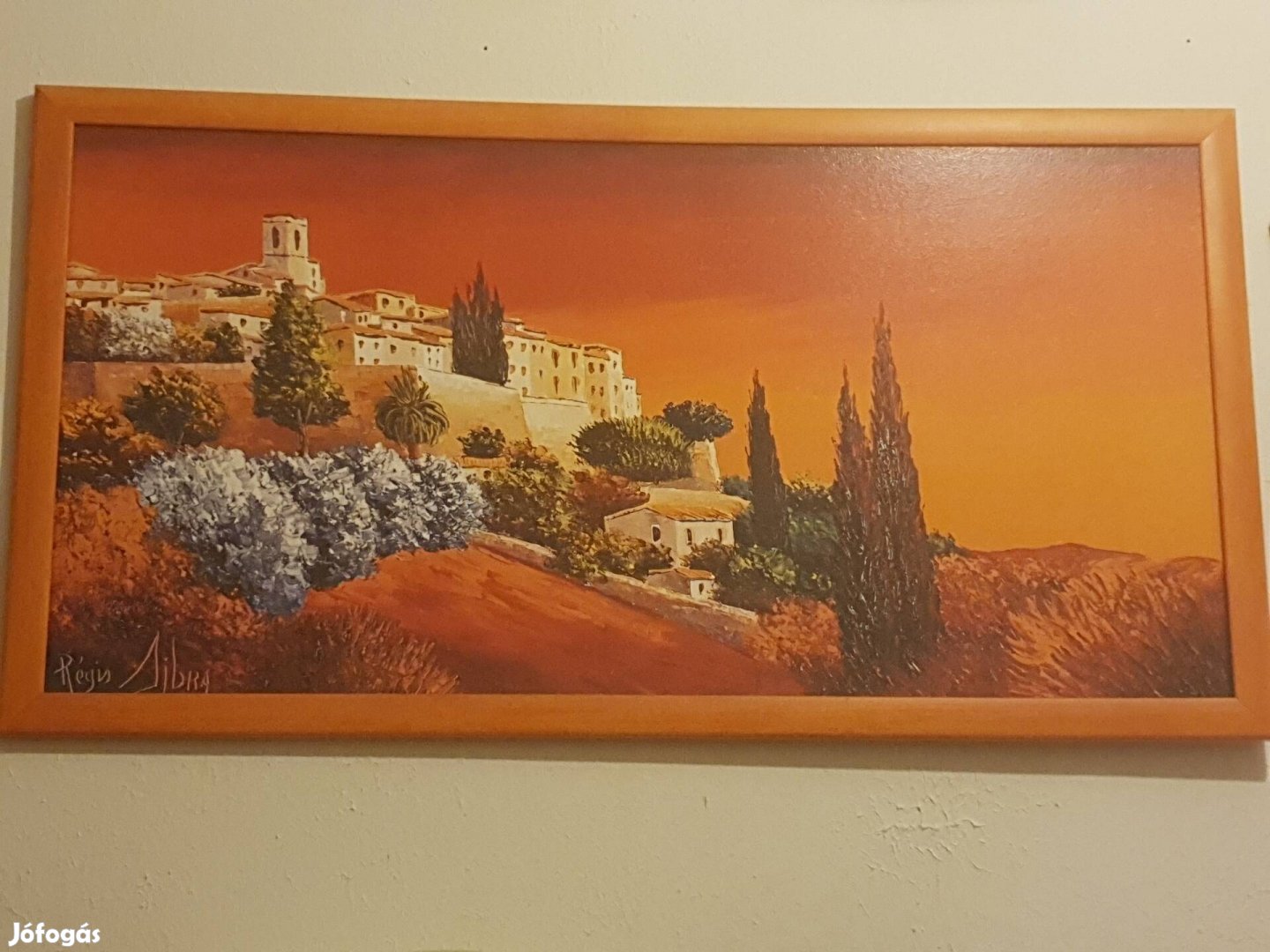 Gyönyörű Regis Sibra Tájkép Festmény 100cm*56cm 