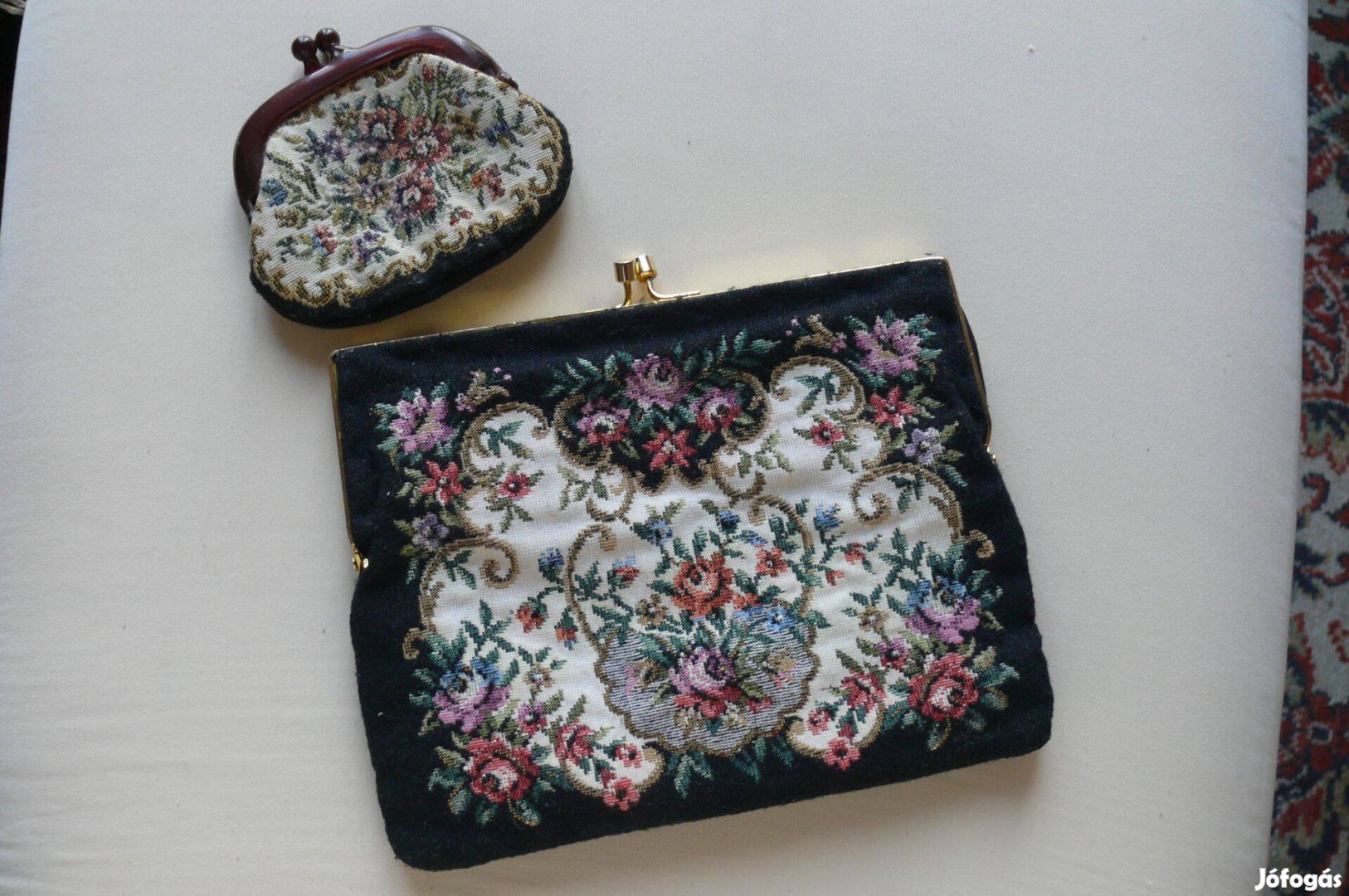 Gyönyörű, alig használt, gobelines táska
