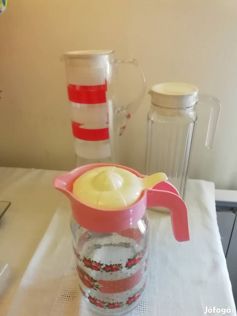 Gyönyörű kiöntő, kínáló kancsó db. 1 és 1,5 literes 