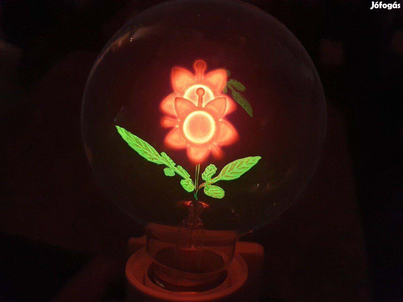 Gyönyörű nagyméretű duplavirágos glimm izzó villanykörte