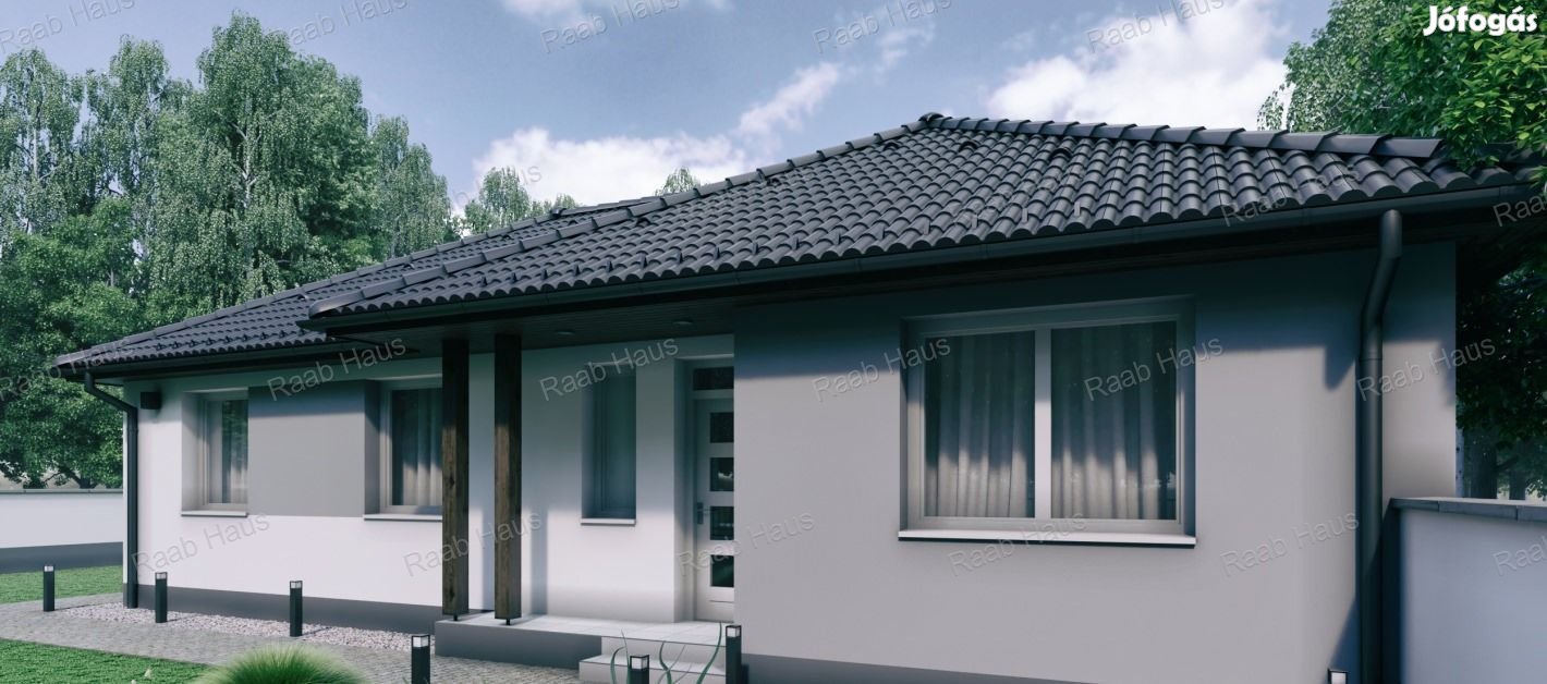 Győr melletti településen exkluzív családi háza lehet egy győri lakás