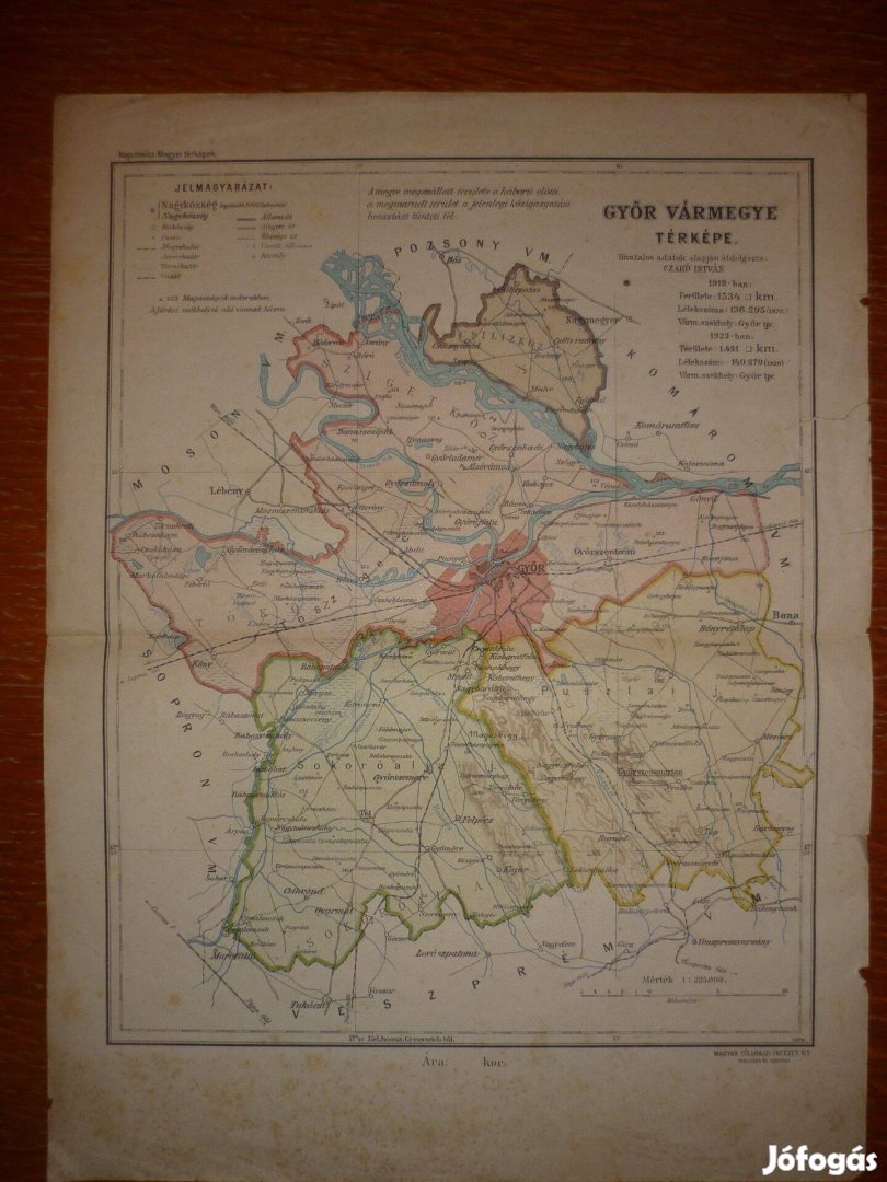 Győr vármegye térképe