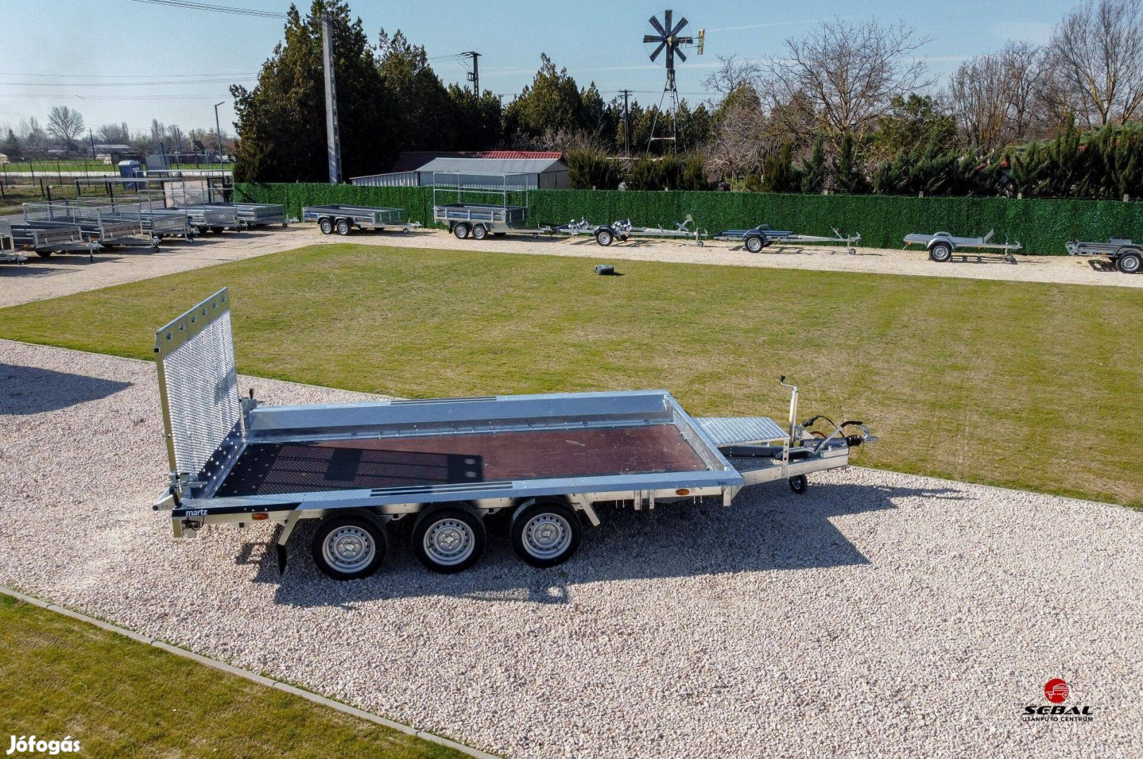 Győrben - Csornán átvehető Martz Bau 3500 kg gépszállító 2.690.000 Ft
