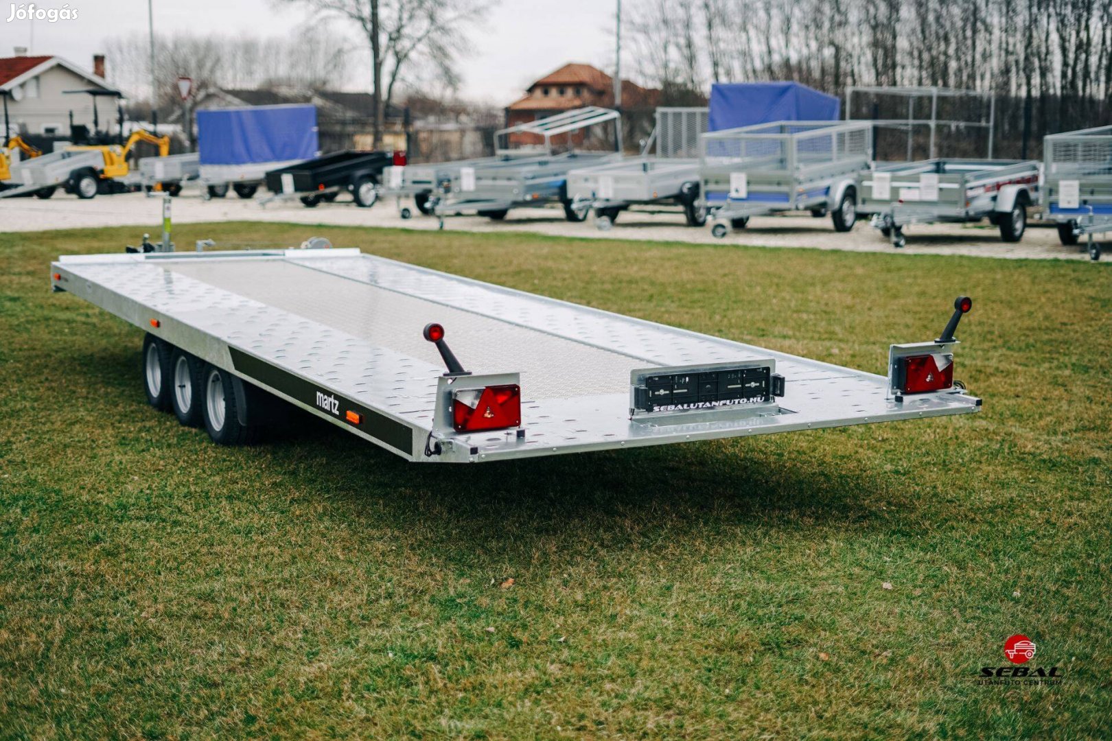 Győrben átvehető - Új 3500 kg-os autószállító utánfutó eladó