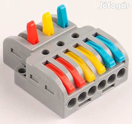 Gyorskapocs 3-6-os elosztó, lámpa bekötéshez 3464