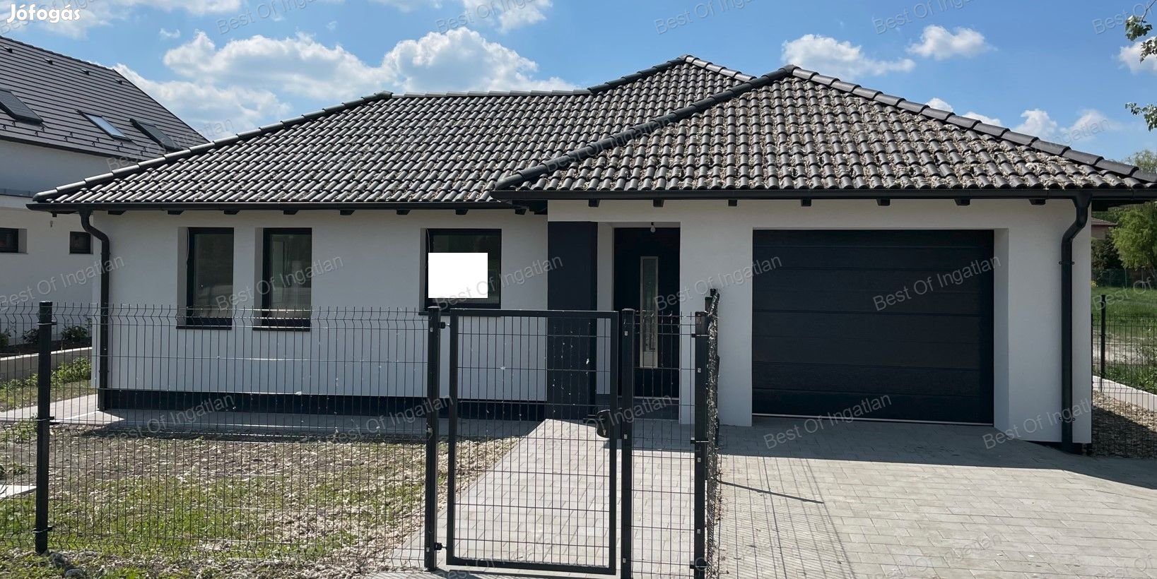 Győrzámolyon új építésű, nappali + 4 szobás családi ház, garázzsal
