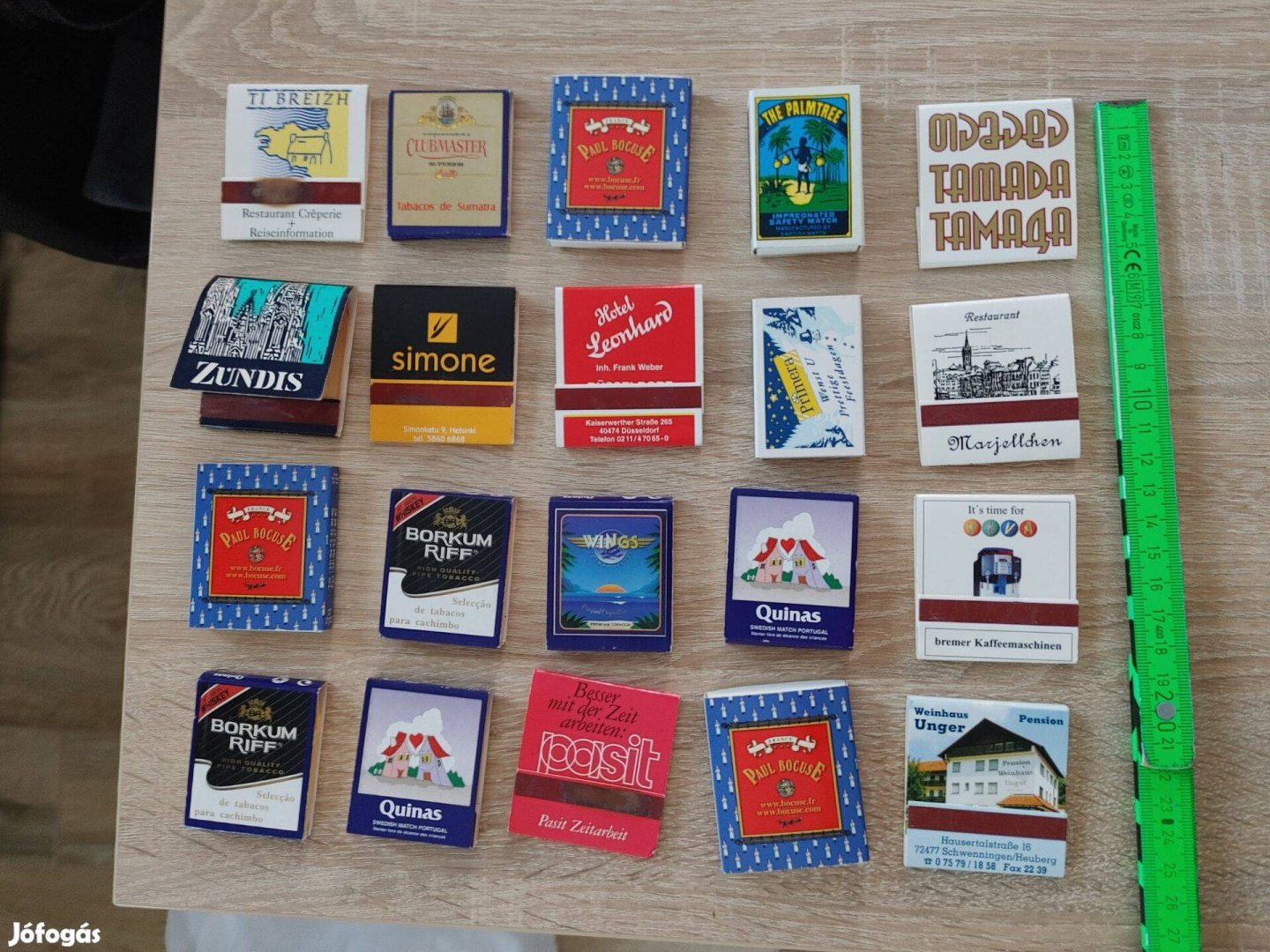 Gyufa gyűjtemény 20 db 5000 Ft