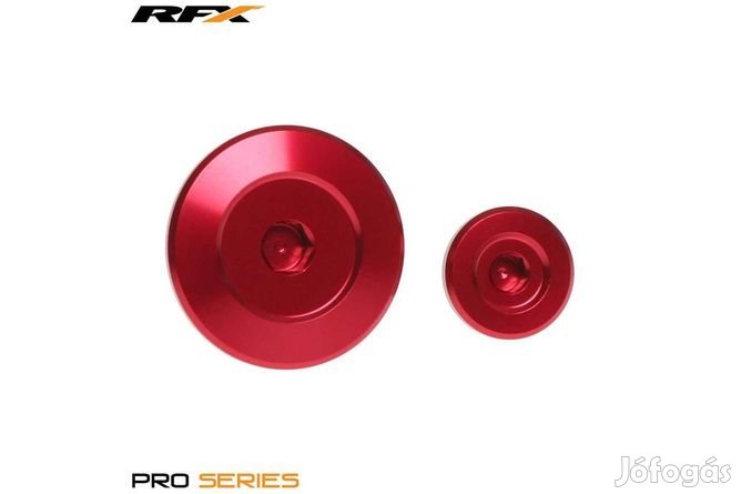 Gyújtásfedél / időzítő dugó készlet RFX Pro piros Kawasaki KXF 250 / 4