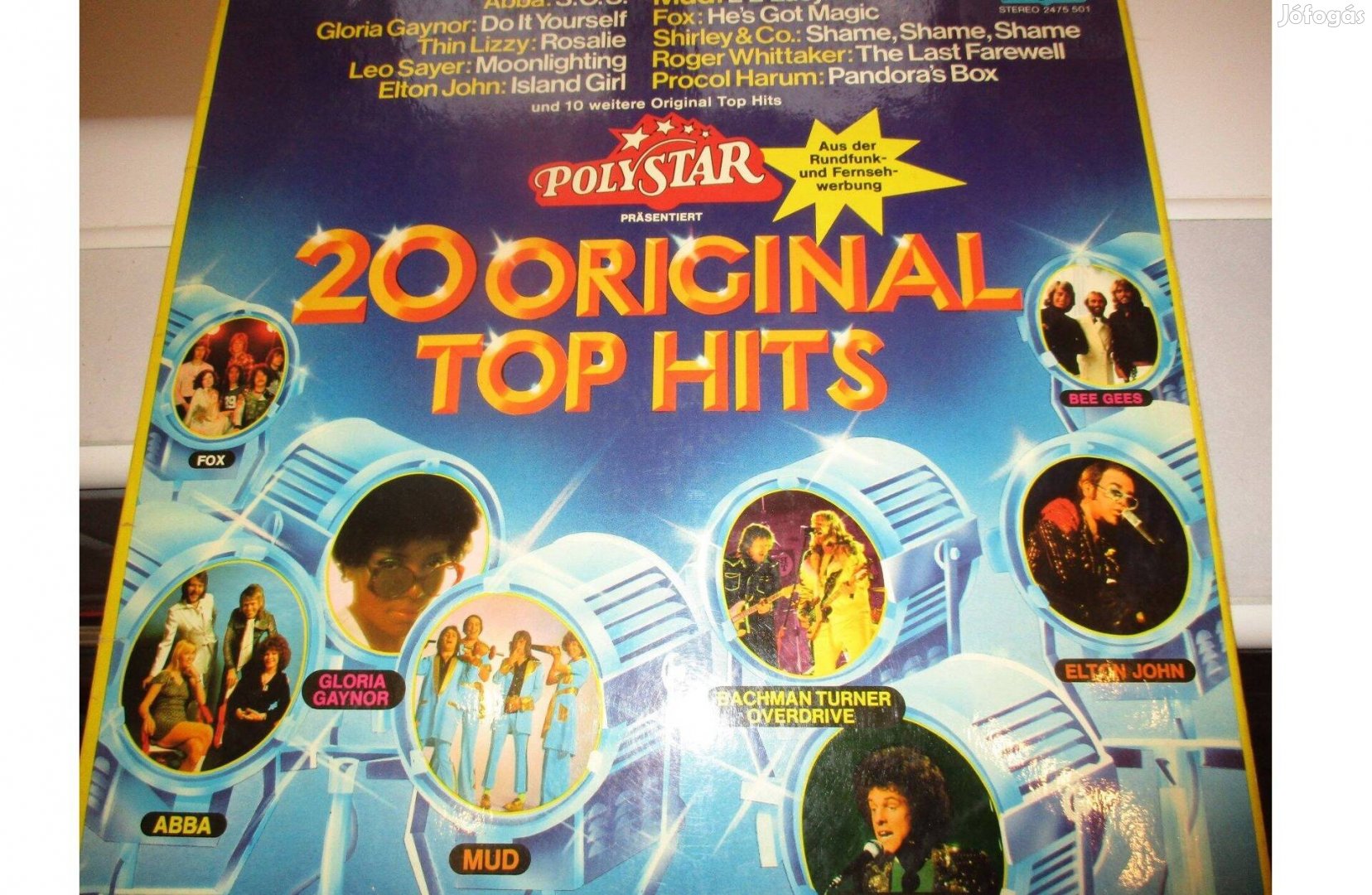 Gyűjteményből 20 Original top hits bakelit hanglemez eladó