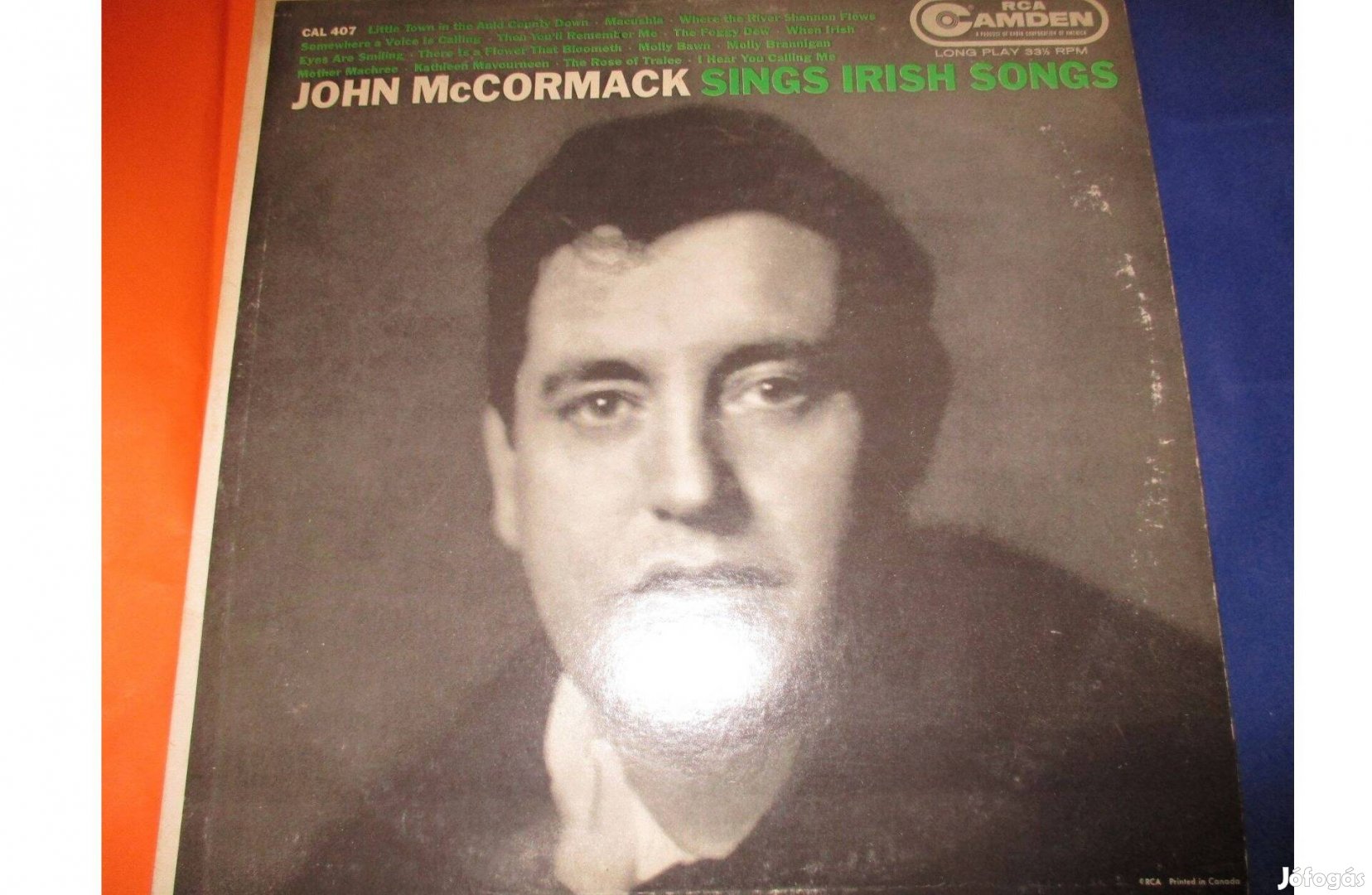 Gyűjteményből John Mccormack bakelit hanglemez eladó (ír dalok)