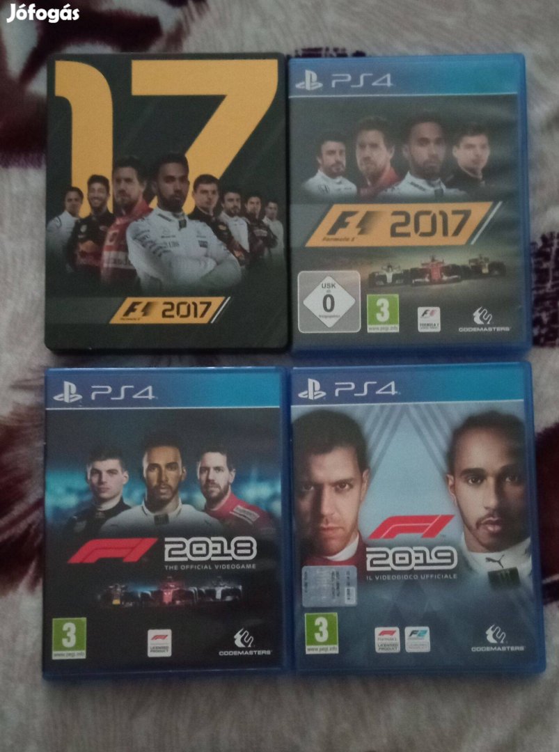 Gyűjteményéből eladó PS4 játékok F1 2017 18 19