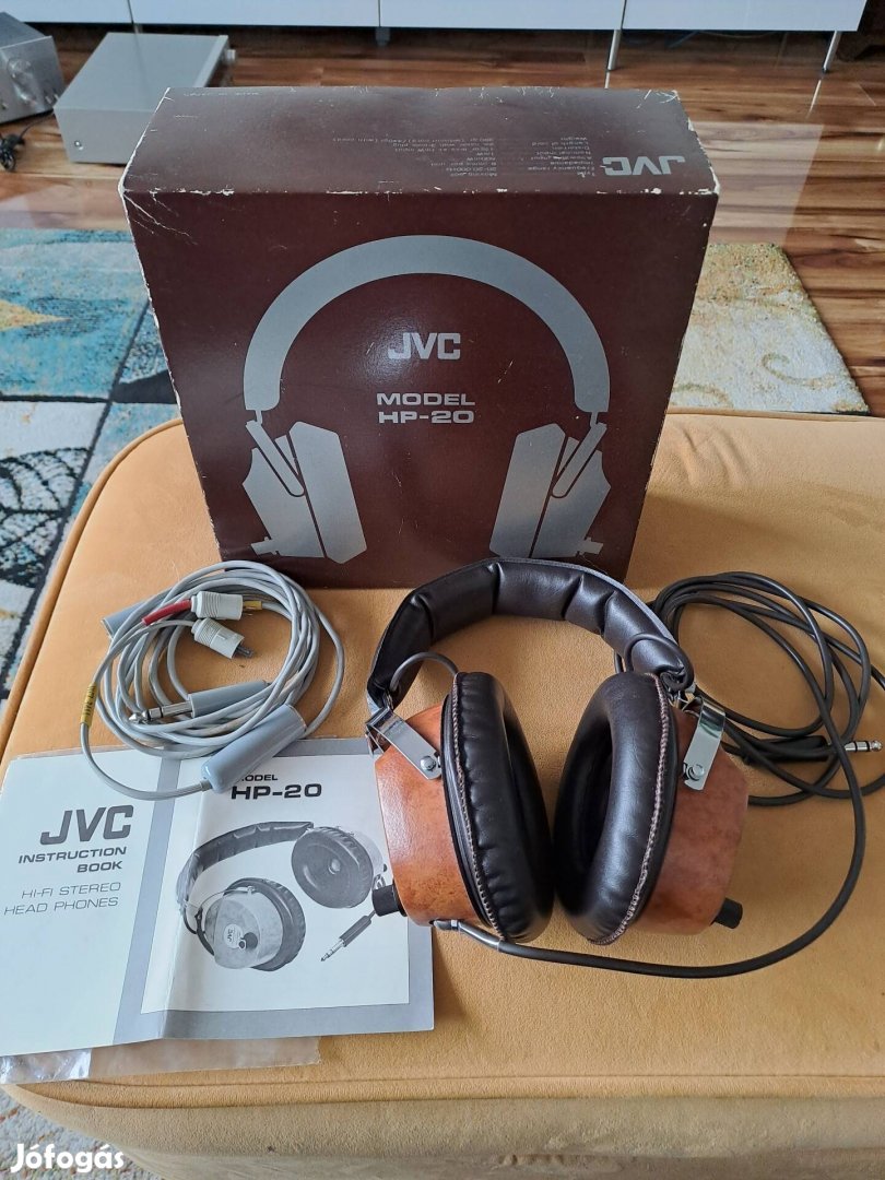 Gyűjtői ritkaság! JVC HP 20 as fejhallgató, 1976