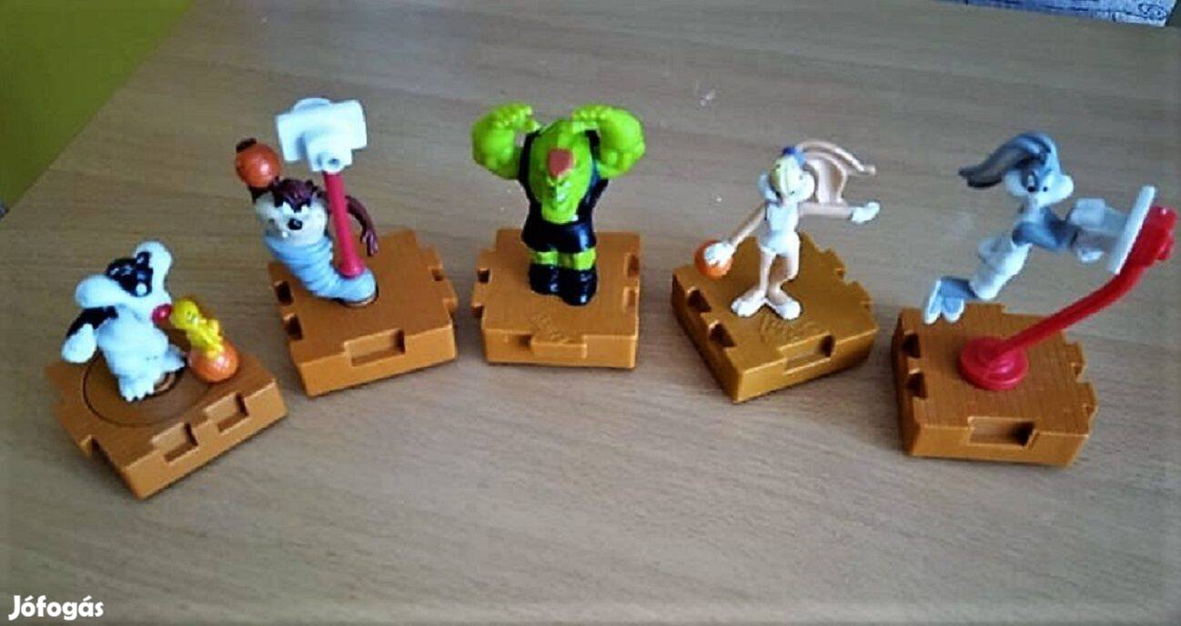 Gyűjtők! 5 db. Happy Meal figura 1996-os Space Jam sorozatból