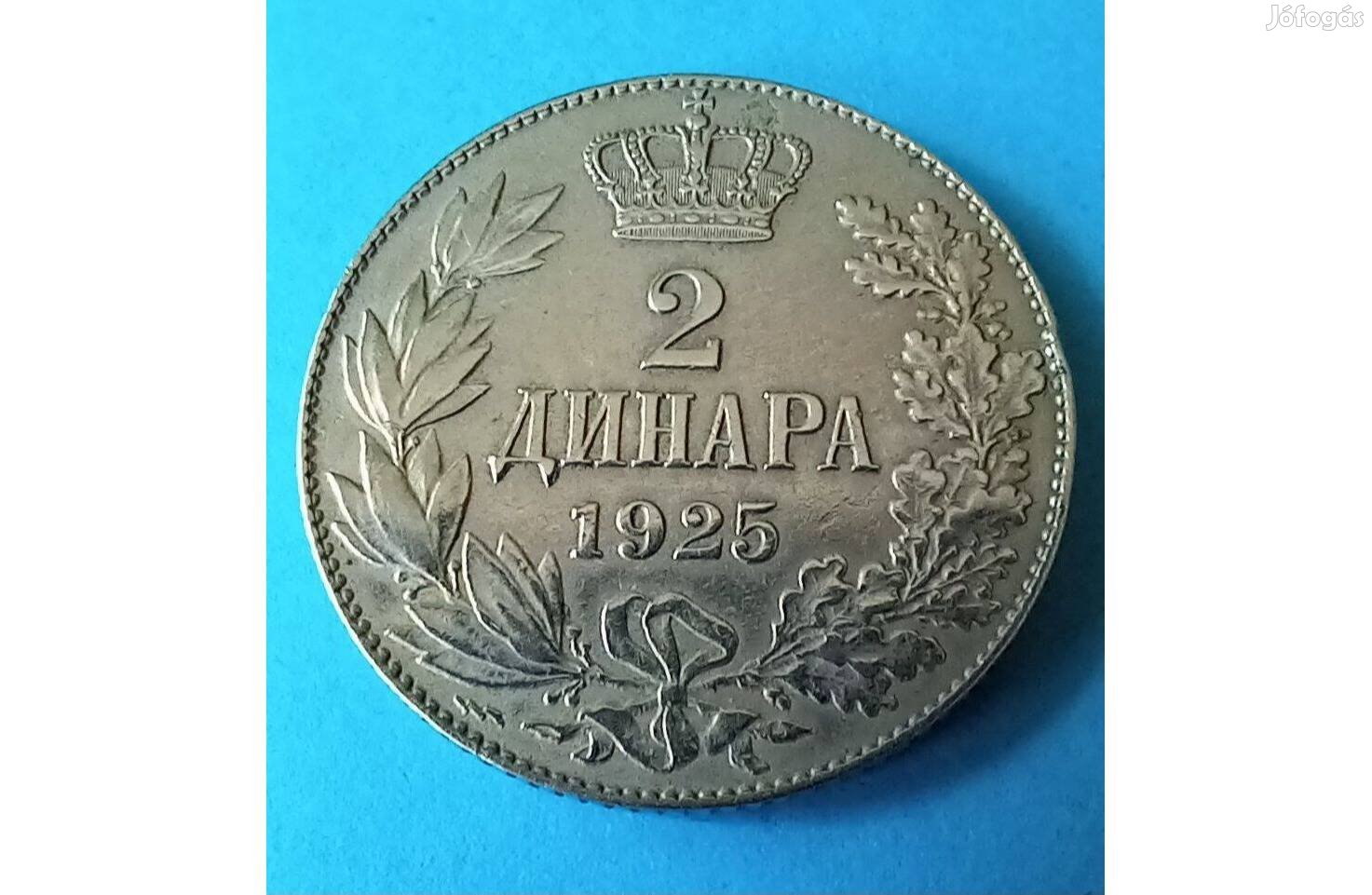 Gyűjtőknek 1925-ös Szerb-Horvát-Szlovén Királyság 2 Dinár