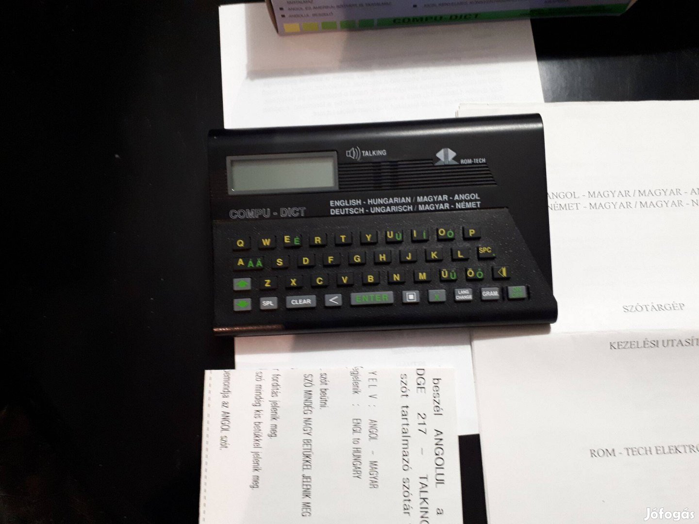 Gyűjtőknek! Romtech Compu Dict szótárgép