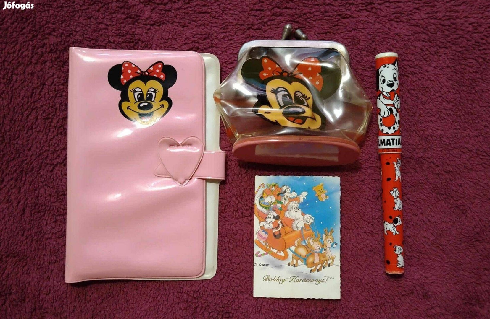 Gyűjtőknek, retró Disney trafikáru a 80-as évekből, 4 db