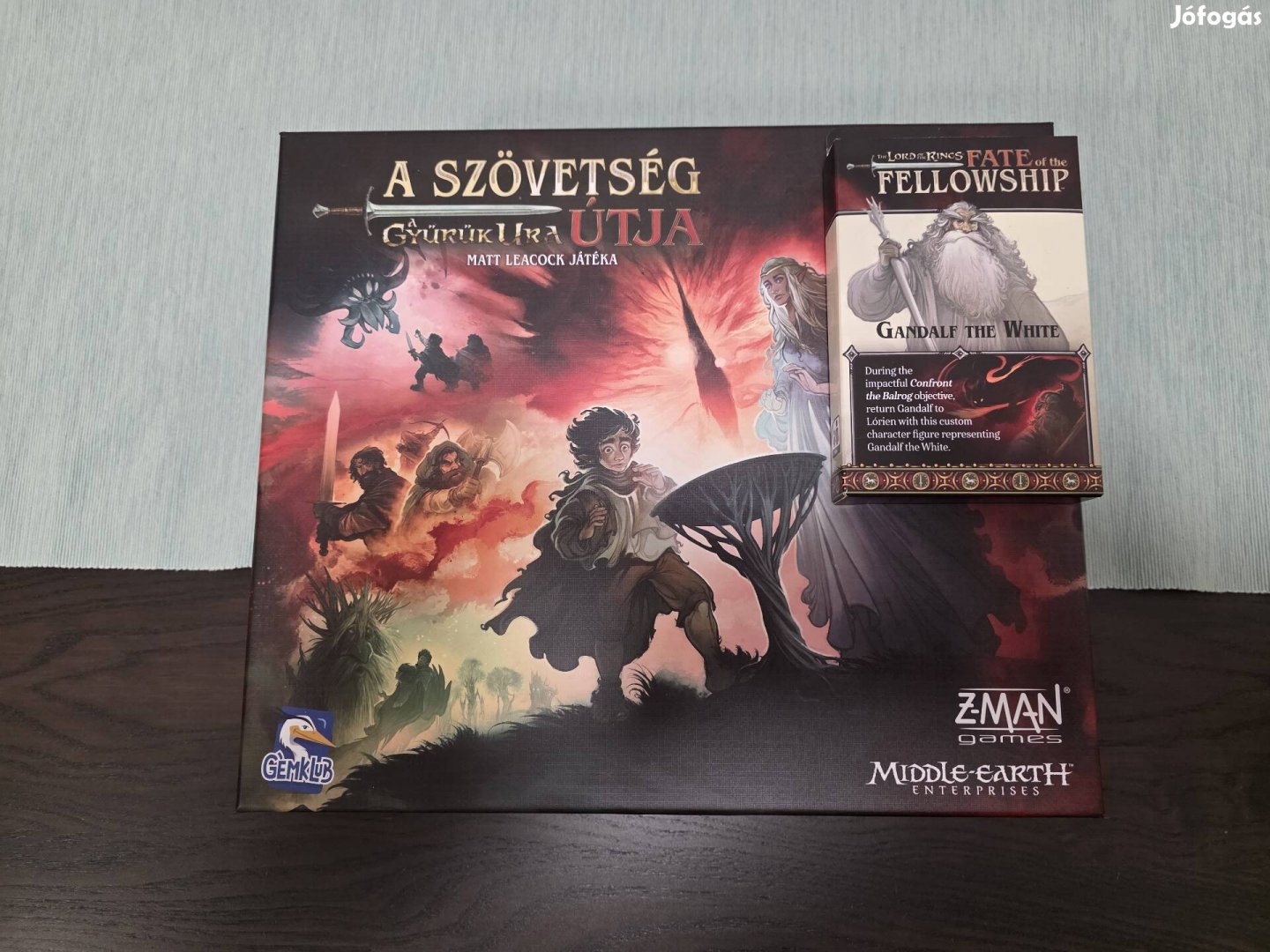 Gyűrűk Ura A Szövetség Útja társasjáték promóval promó
