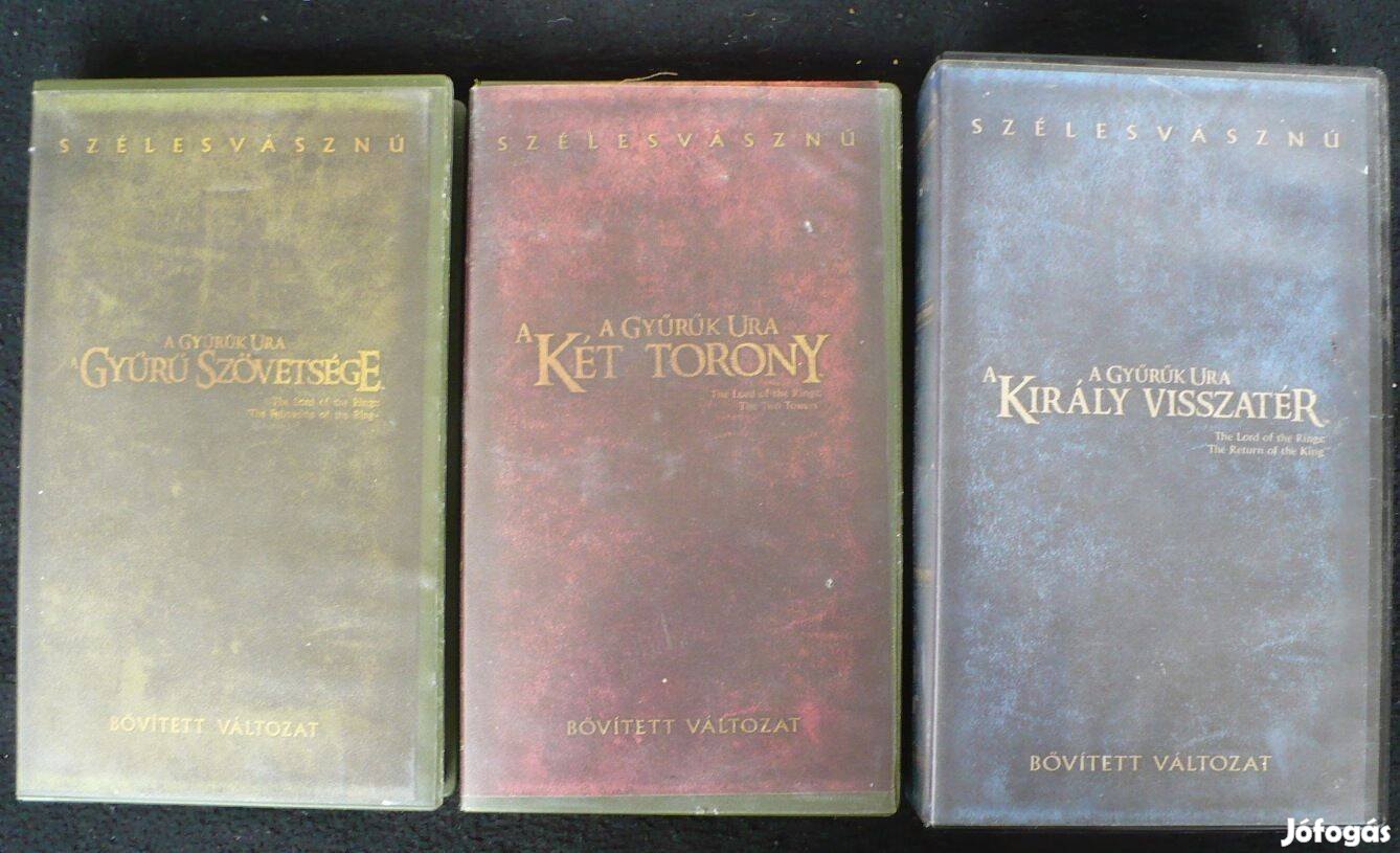Gyűrűk ura VHS-gyűjtemény (4 db-os kollekció)