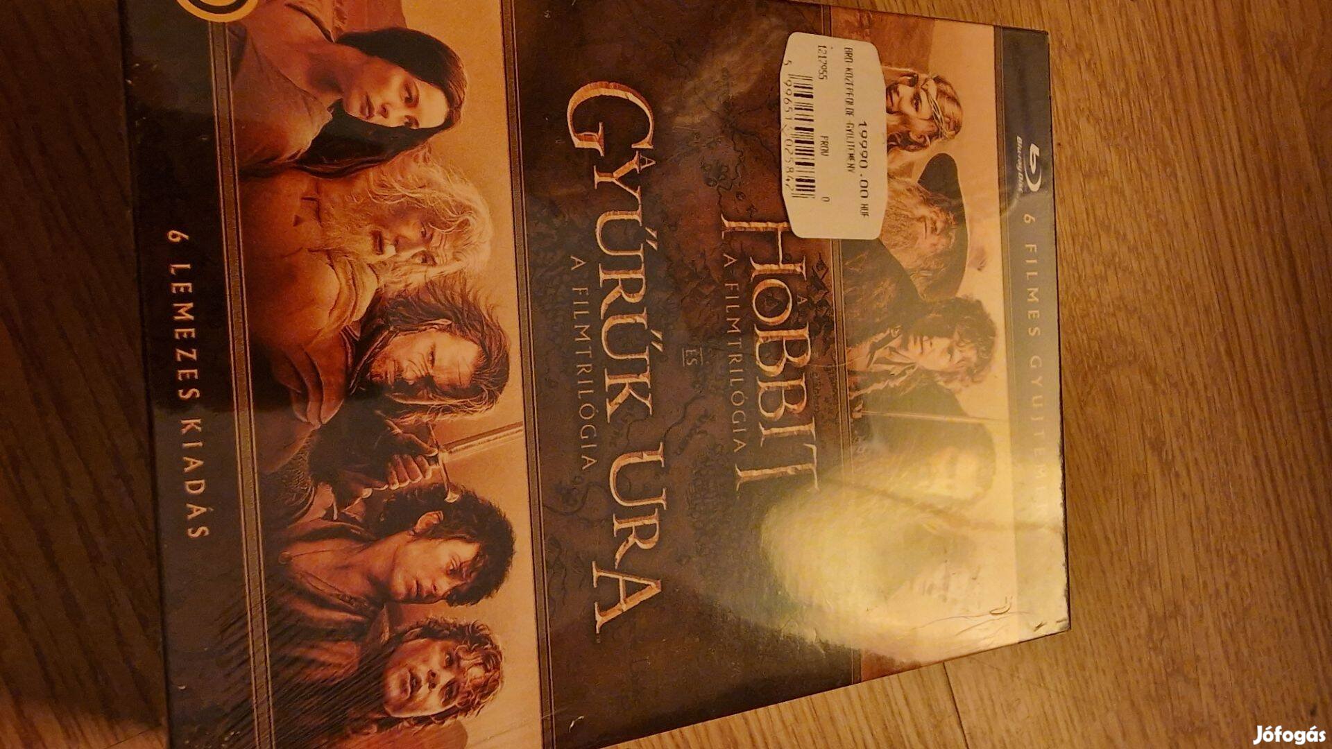 Gyűrük ura hobbit a foilmtriológia 6 lemezes blueray